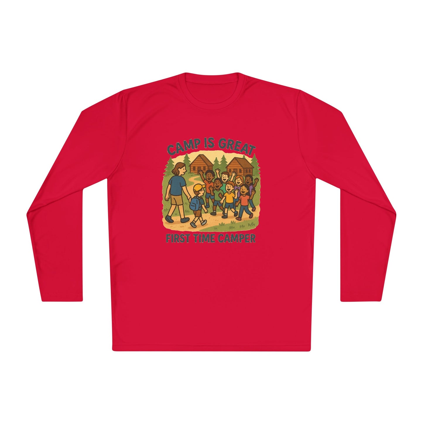 Unisex Lightweight Long Sleeve Tee First Time Camper