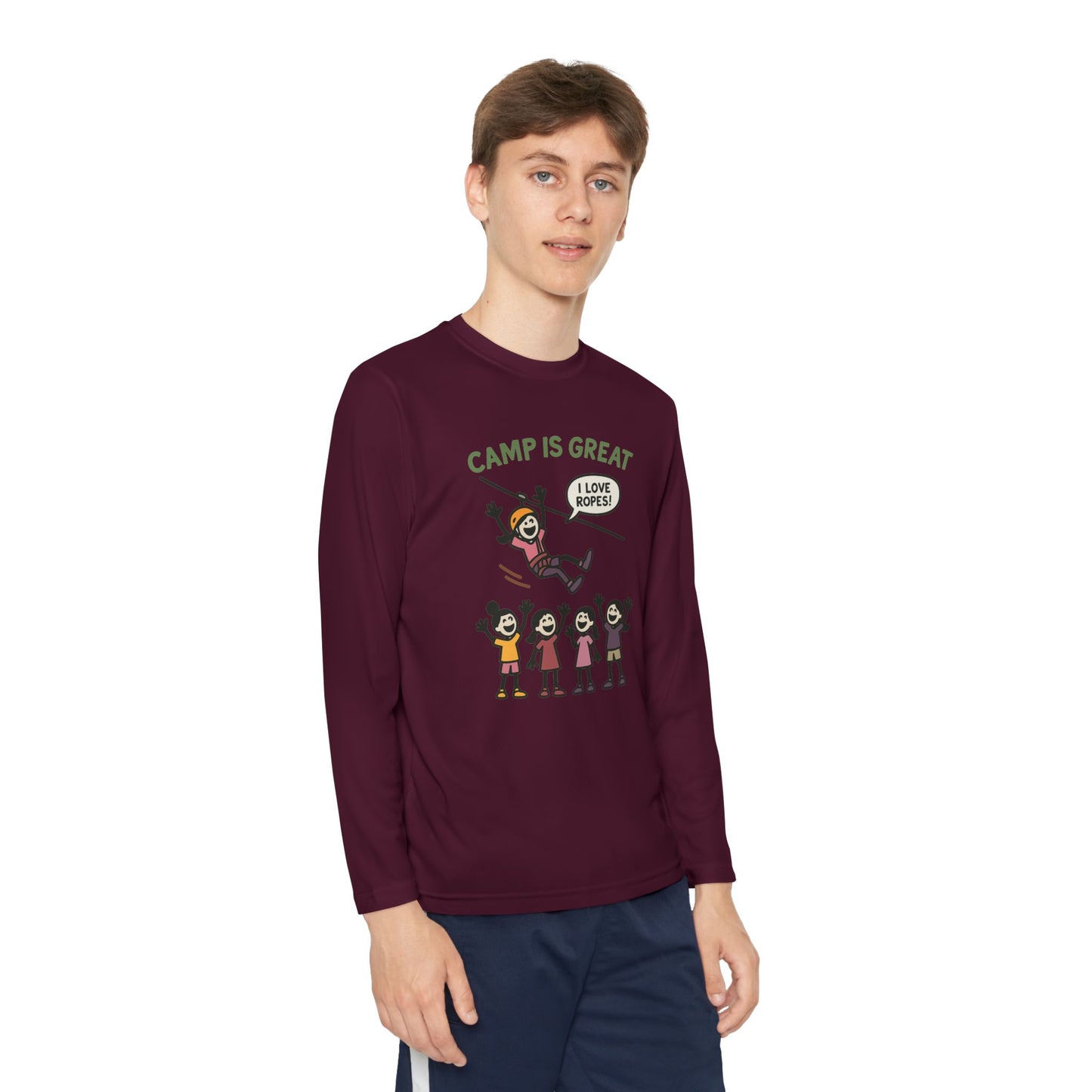 Youth Long Sleeve Competitor Tee Ropes