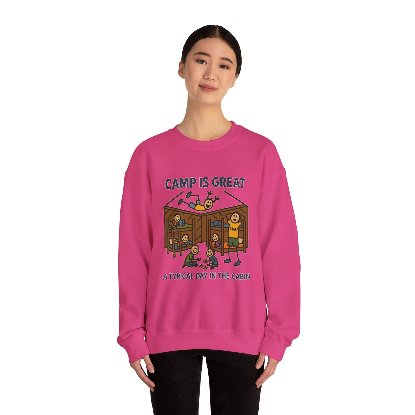 Unisex Heavy Blend™ Crewneck Sweatshirt Typical Day in the Cabin