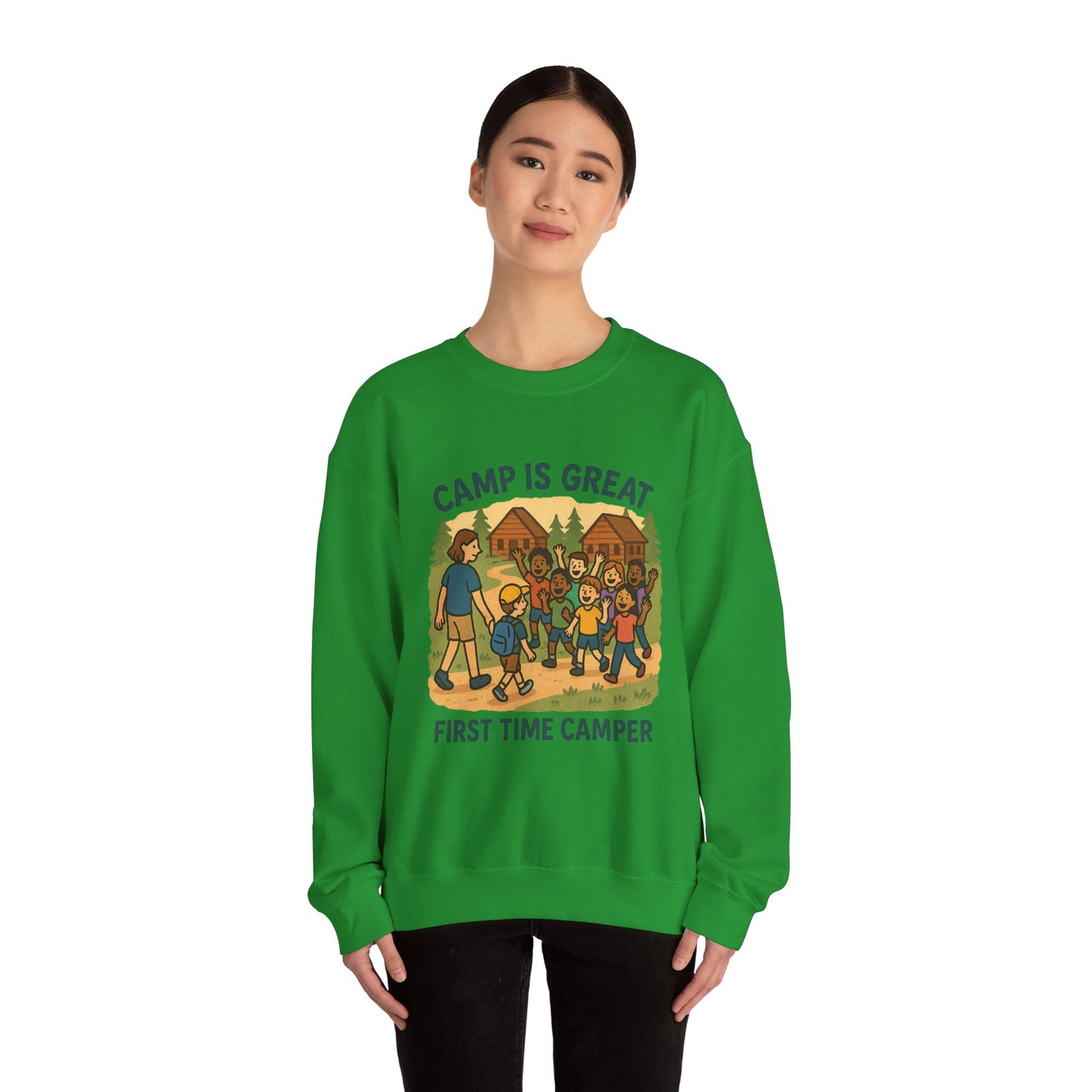 Unisex Heavy Blend™ Crewneck Sweatshirt First Time Camper