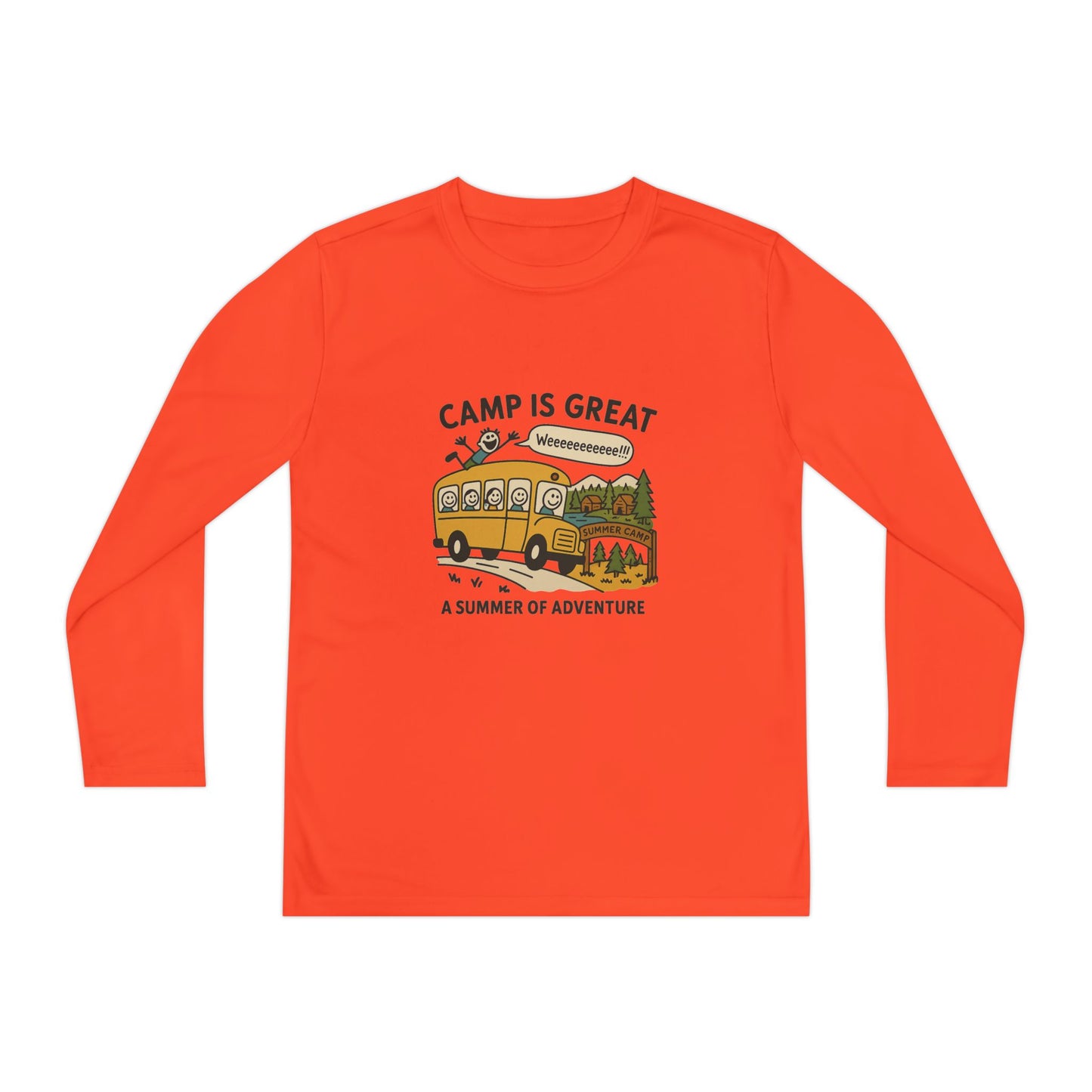Youth Long Sleeve Competitor Tee Bus