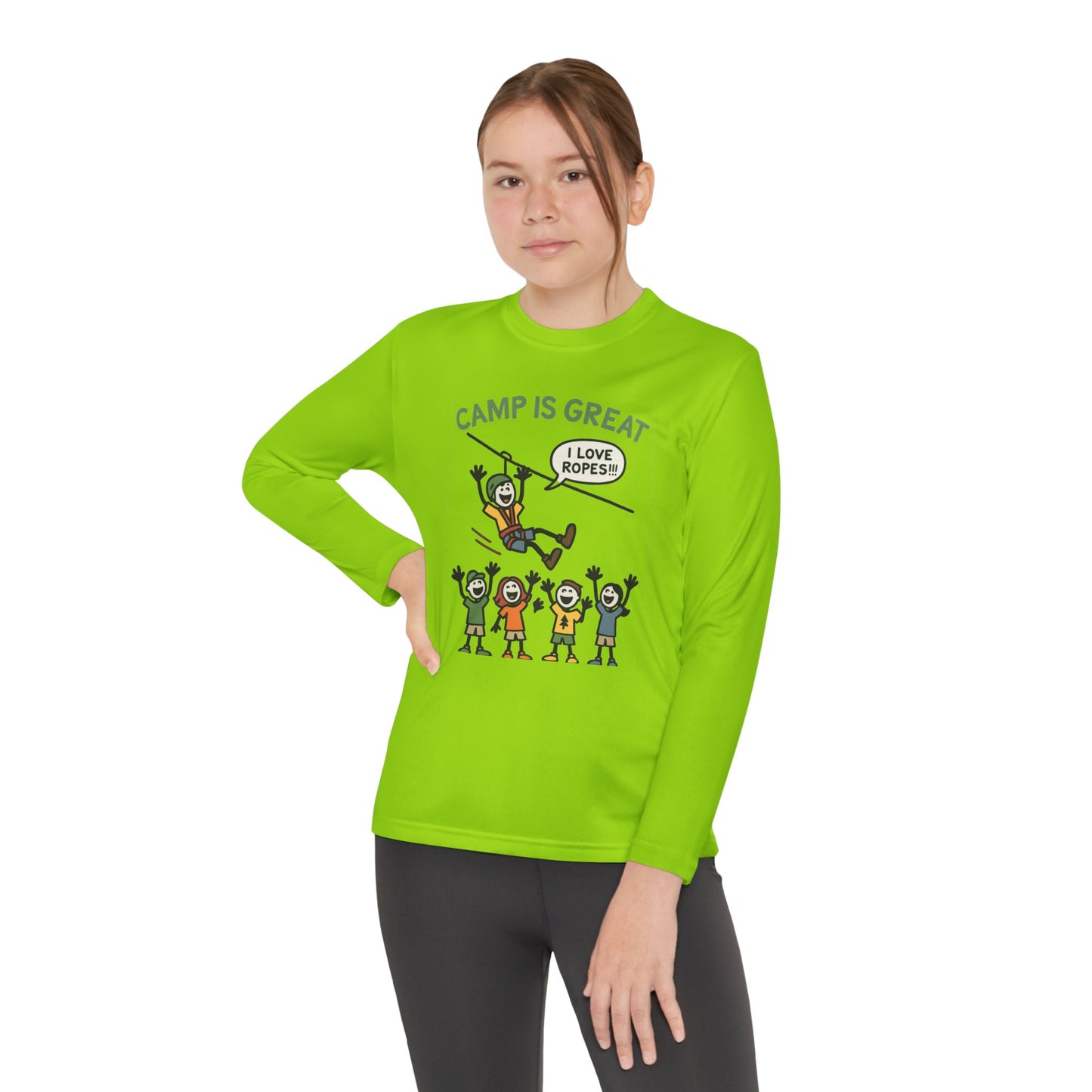 Youth Long Sleeve Competitor Tee Ropes