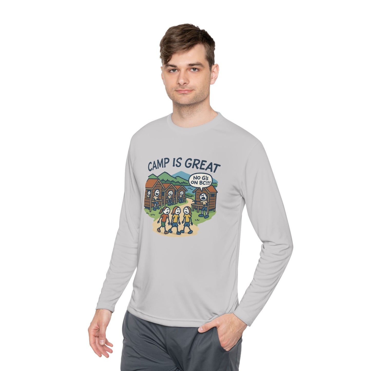 Unisex Lightweight Long Sleeve Tee No G's on BC