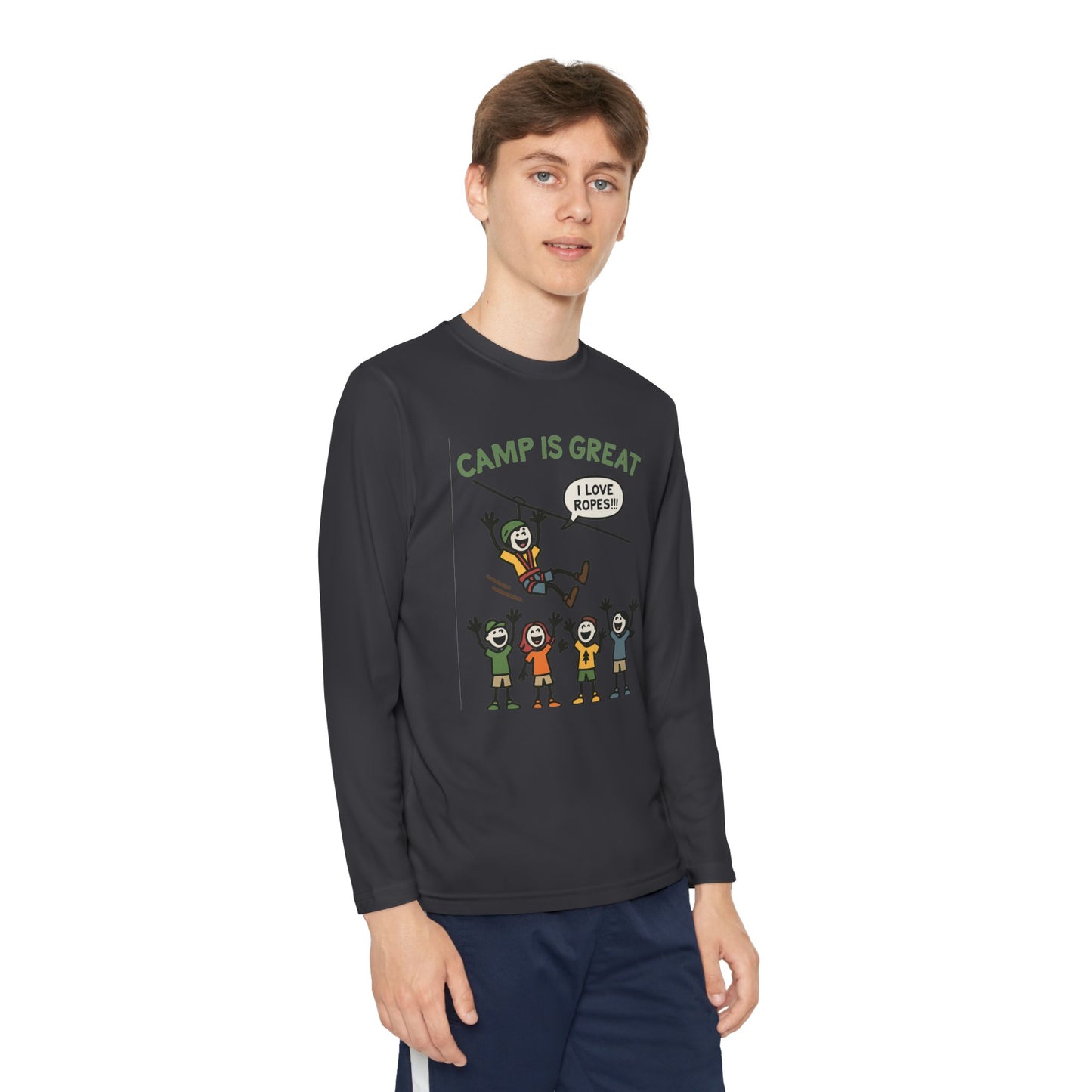 Youth Long Sleeve Competitor Tee Ropes