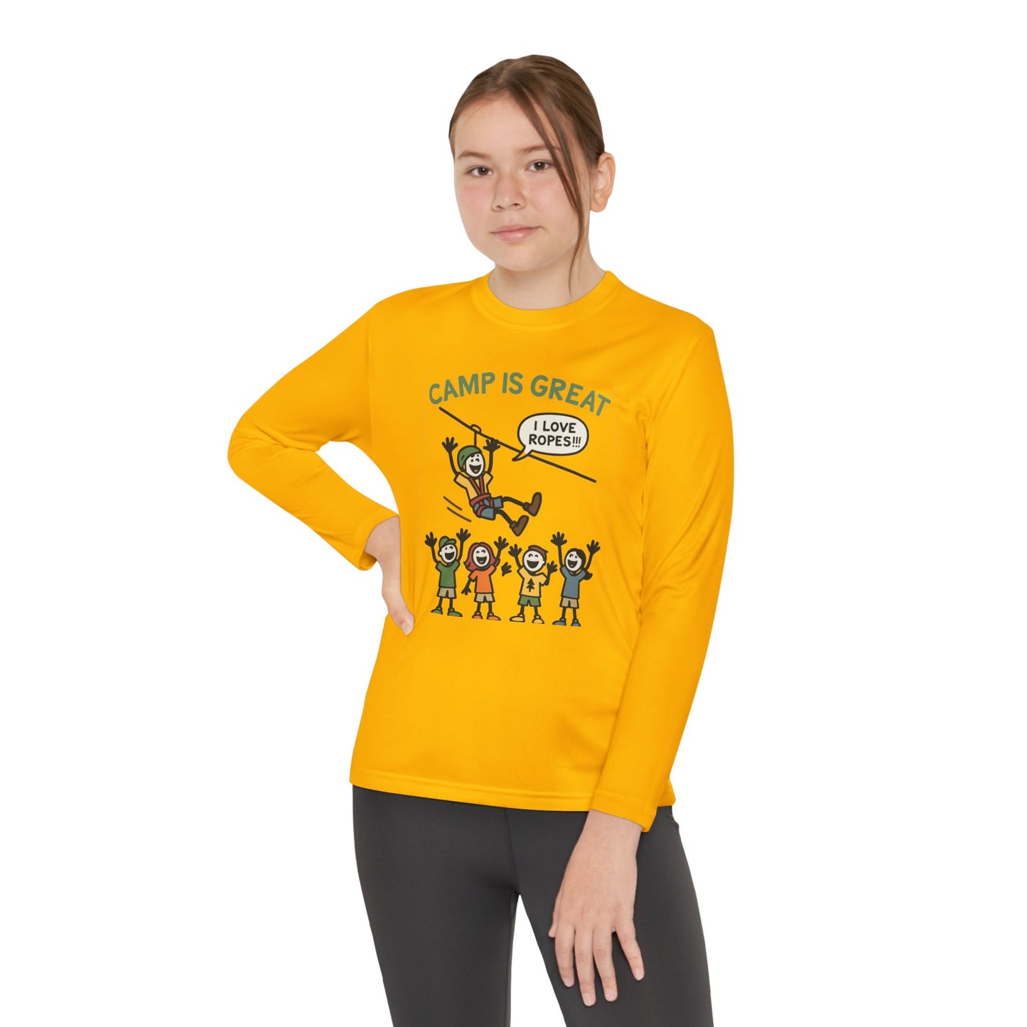 Youth Long Sleeve Competitor Tee Ropes