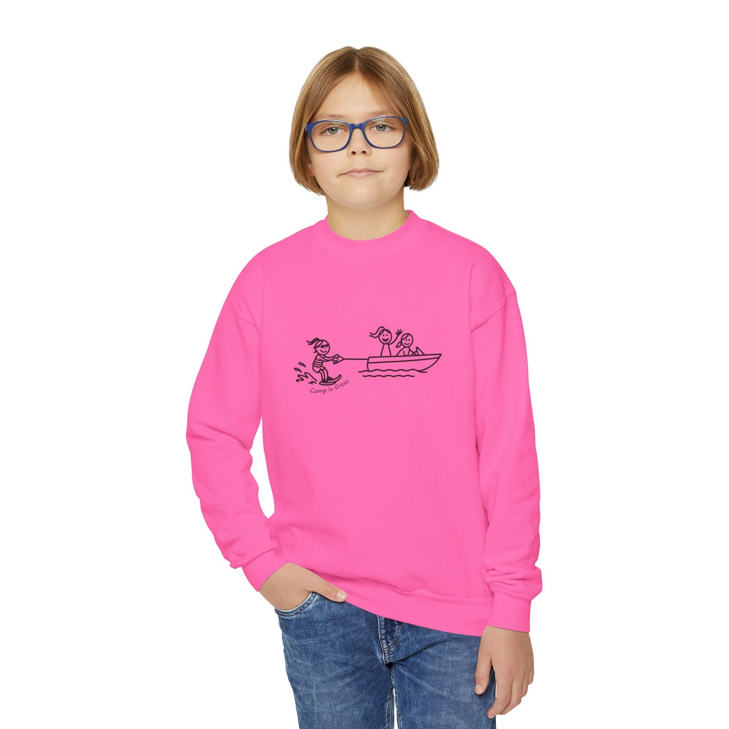 Youth Crewneck Sweatshirt Waterski