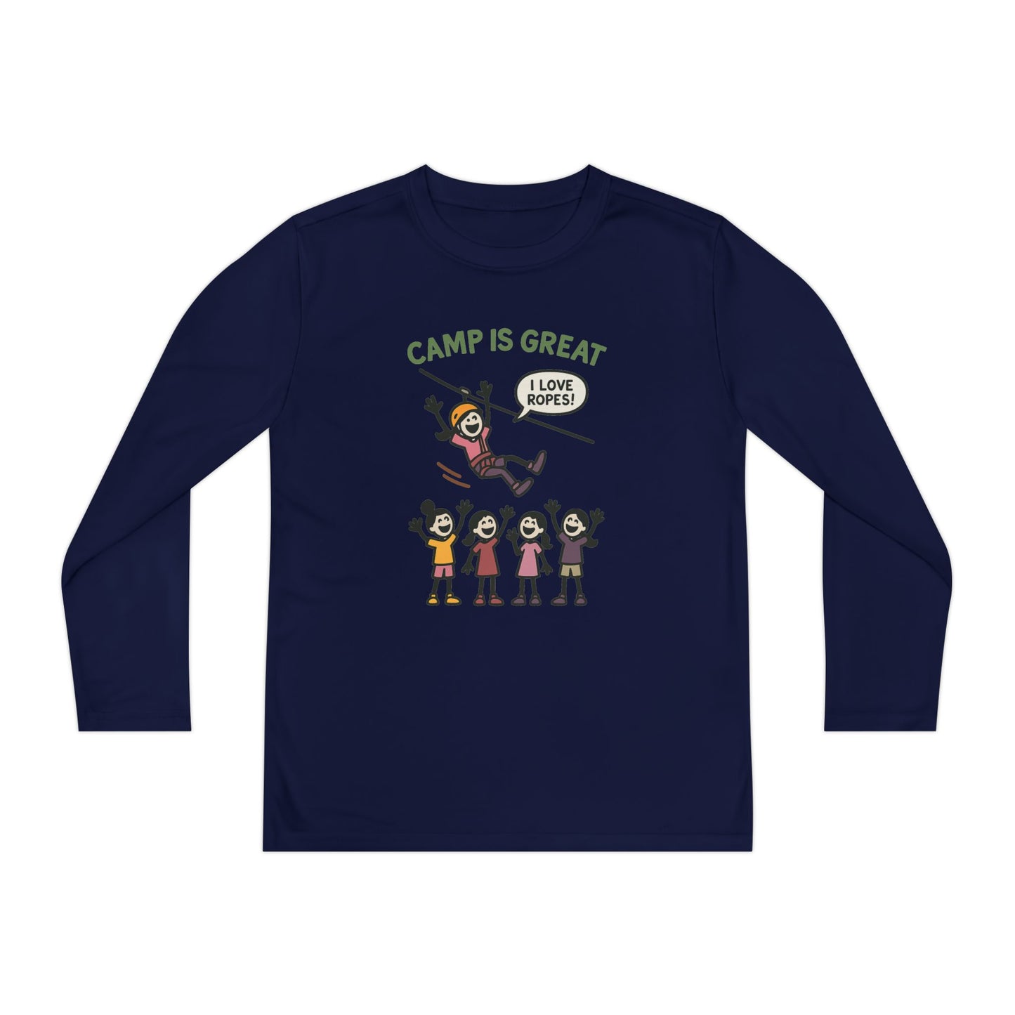 Youth Long Sleeve Competitor Tee Ropes