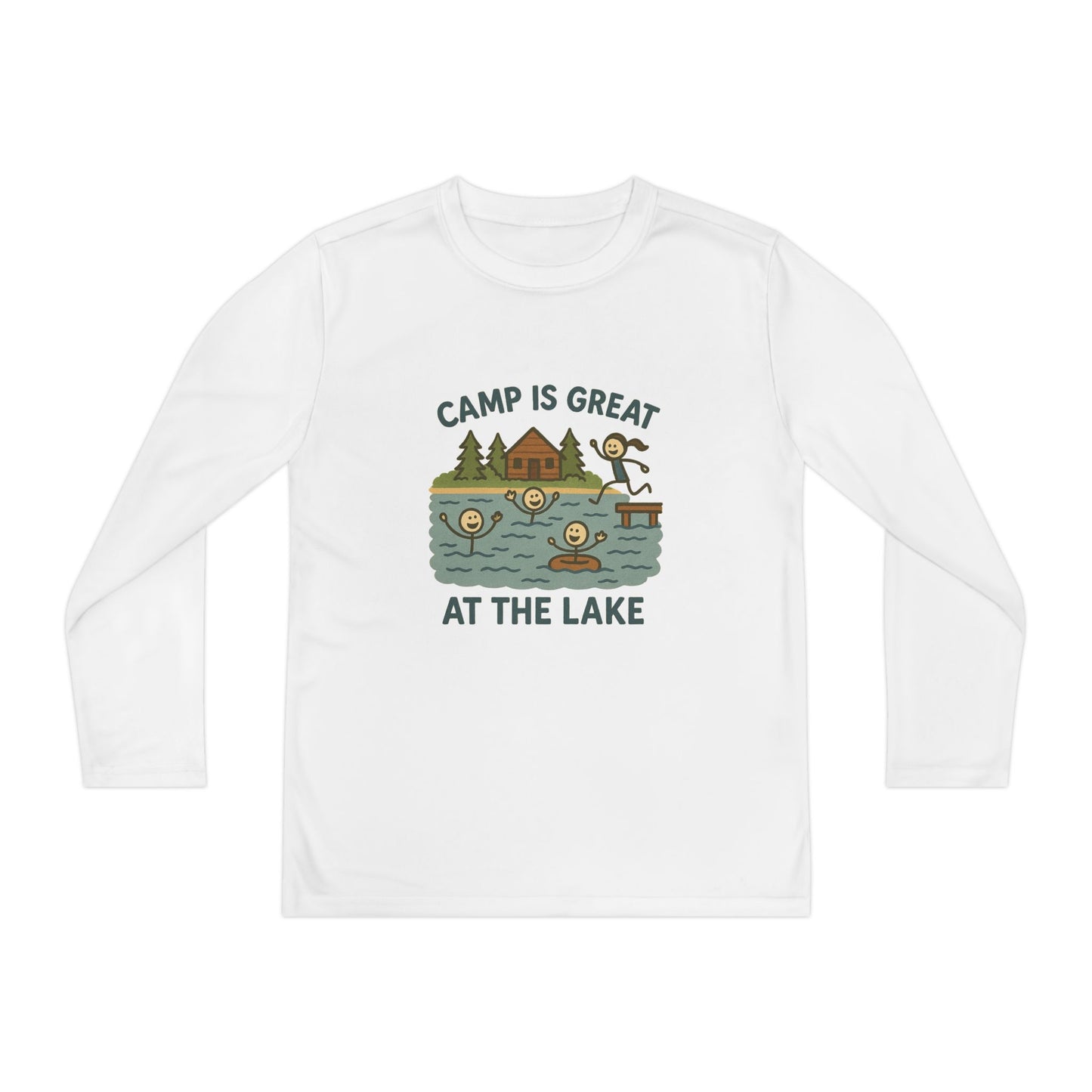 Youth Long Sleeve Competitor Tee Lake