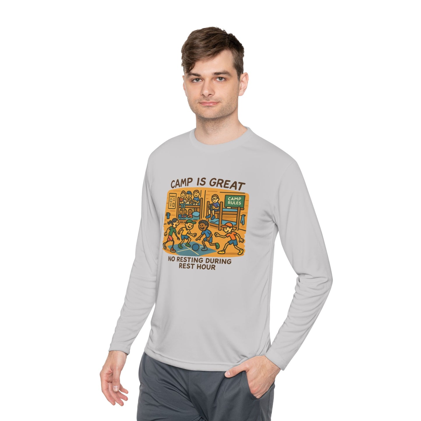 Unisex Lightweight Long Sleeve Tee Rest Hour