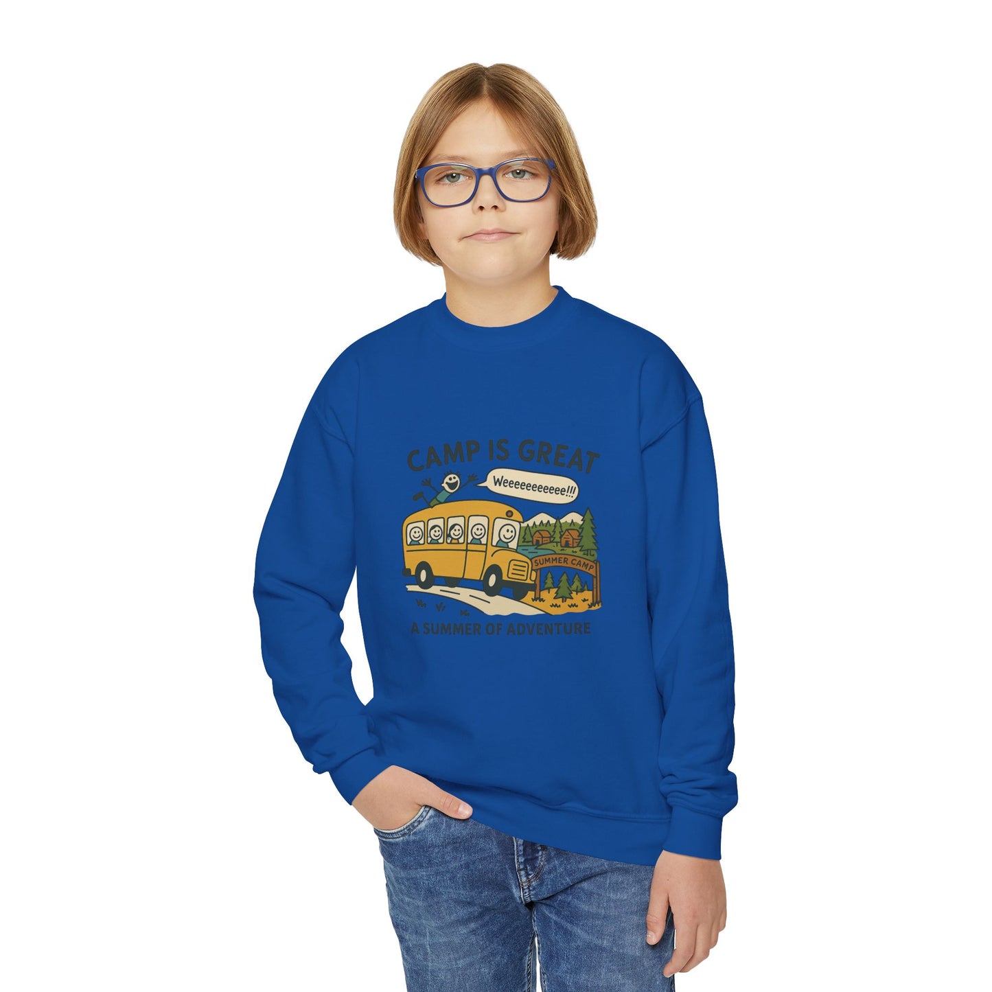 Youth Crewneck Sweatshirt Bus