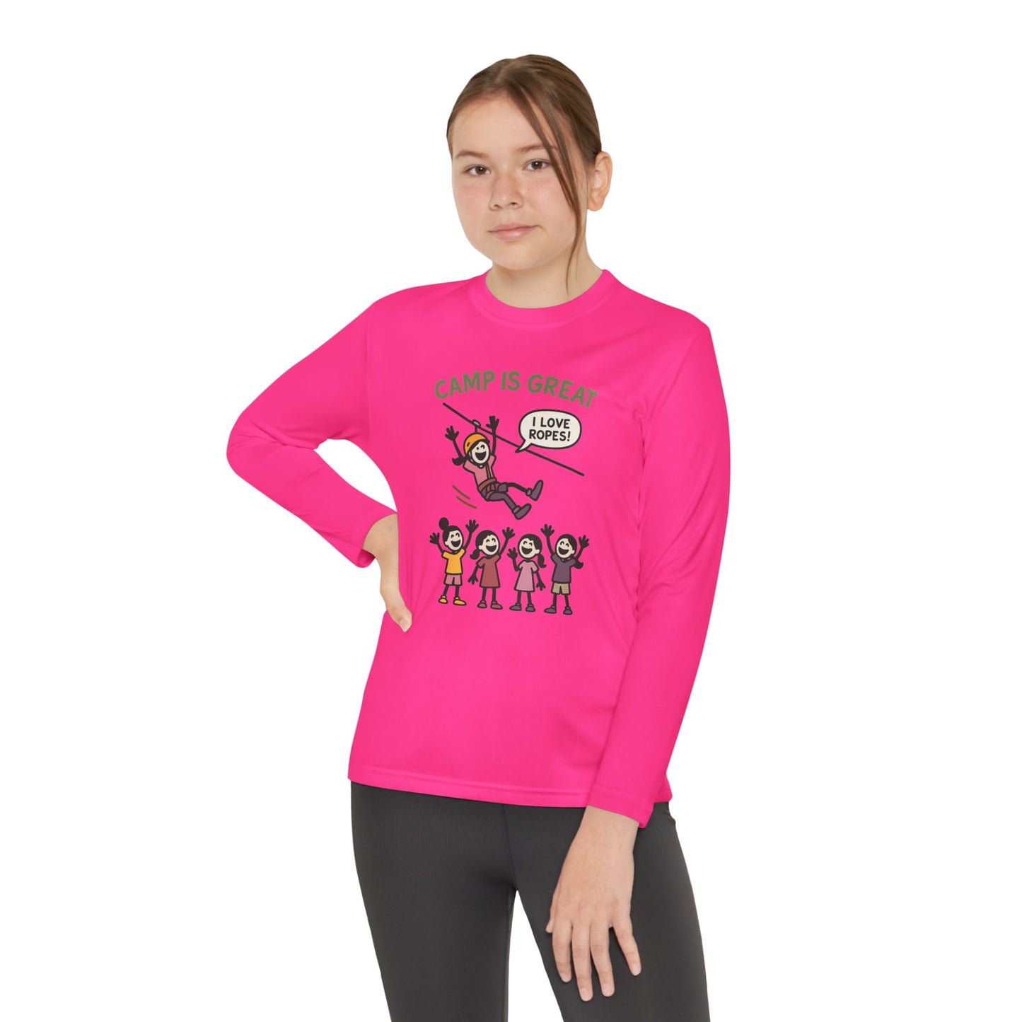 Youth Long Sleeve Competitor Tee Ropes