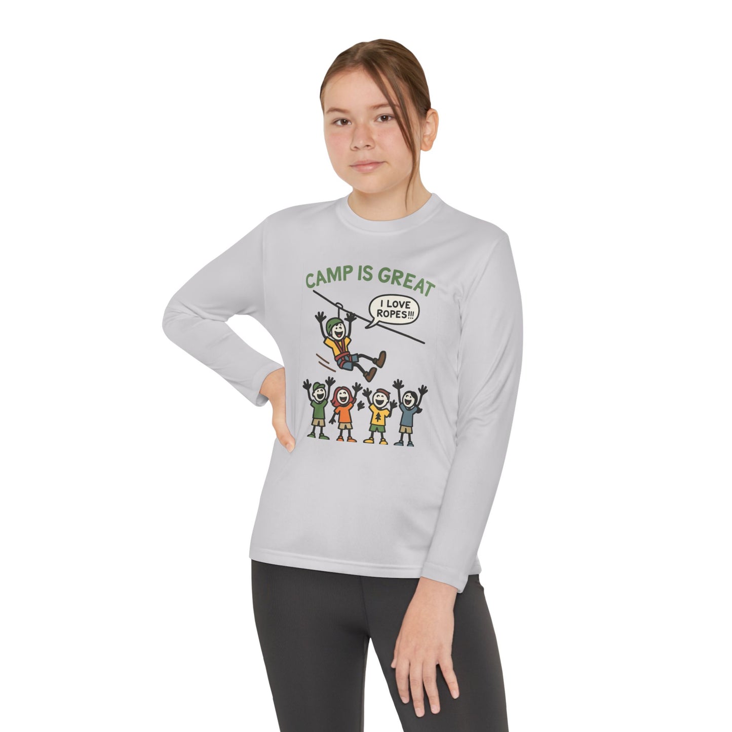 Youth Long Sleeve Competitor Tee Ropes