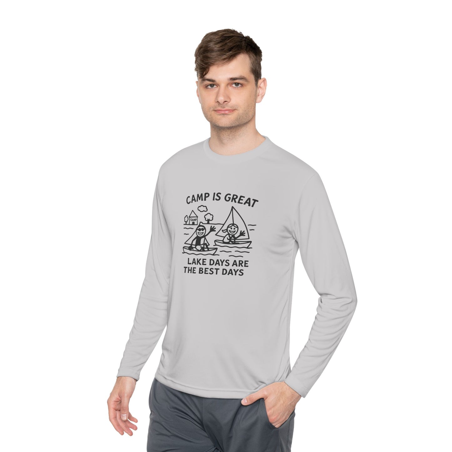 Unisex Lightweight Long Sleeve Tee Lake Days