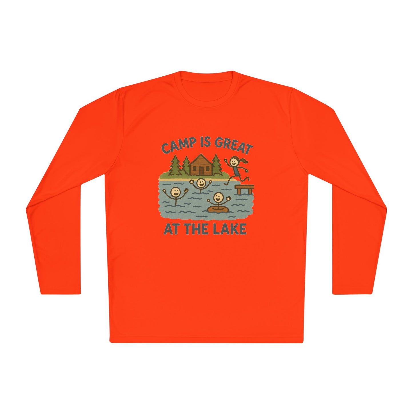 Unisex Lightweight Long Sleeve Tee Lake