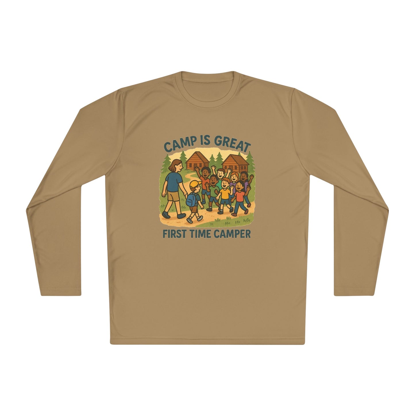 Unisex Lightweight Long Sleeve Tee First Time Camper