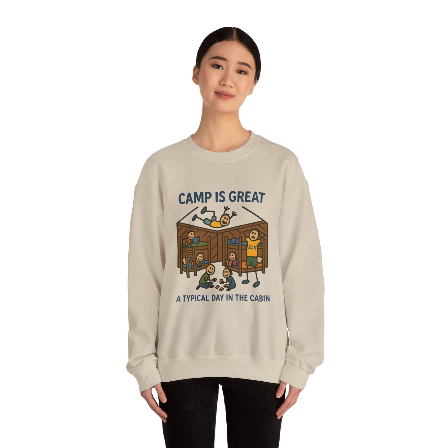 Unisex Heavy Blend™ Crewneck Sweatshirt Typical Day in the Cabin