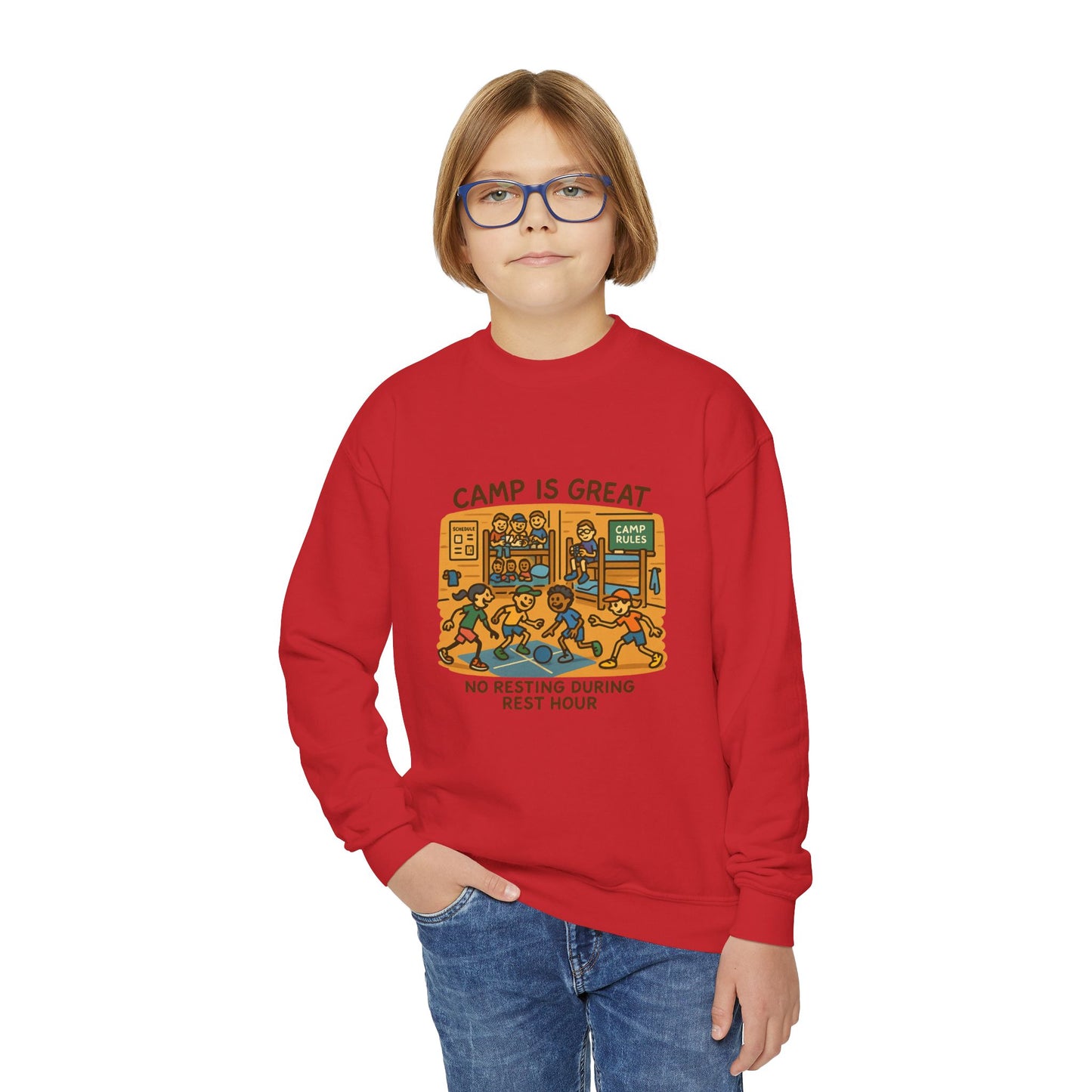 Youth Crewneck Sweatshirt Rest Hour