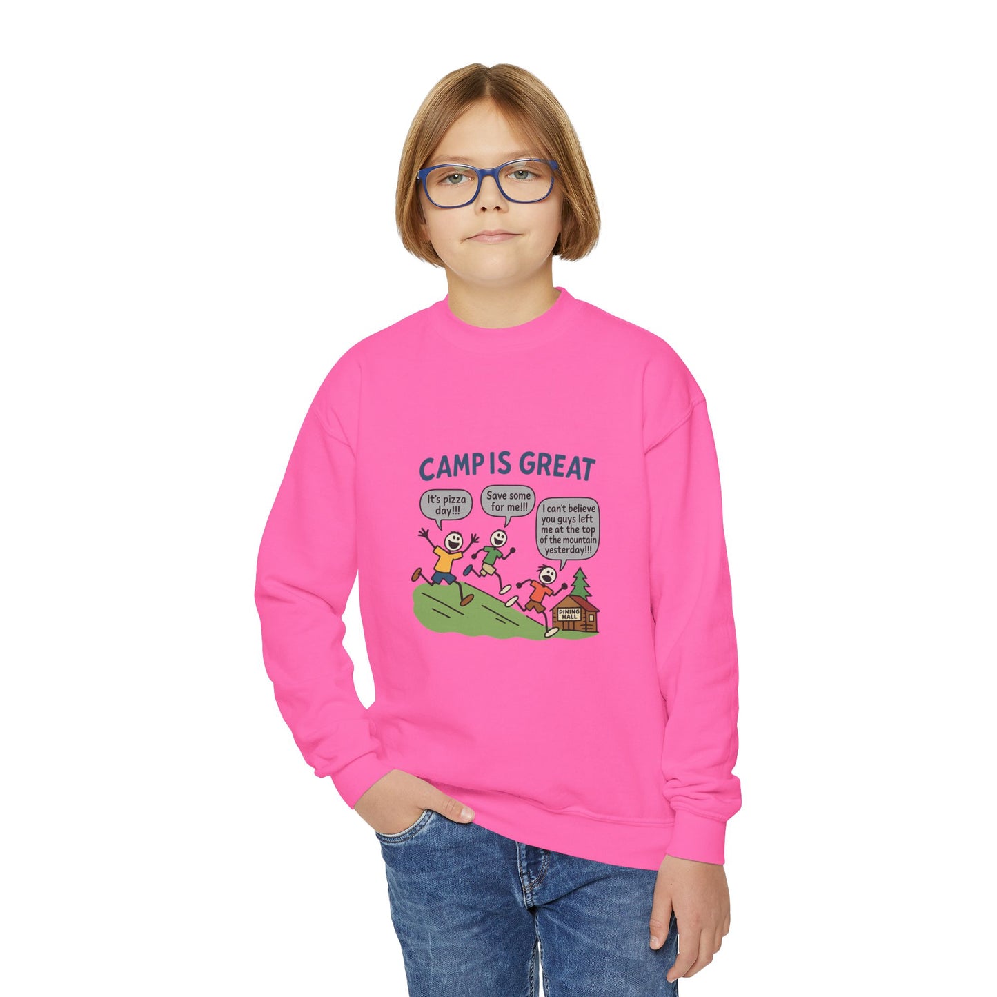 Youth Crewneck Sweatshirt Pizza Day
