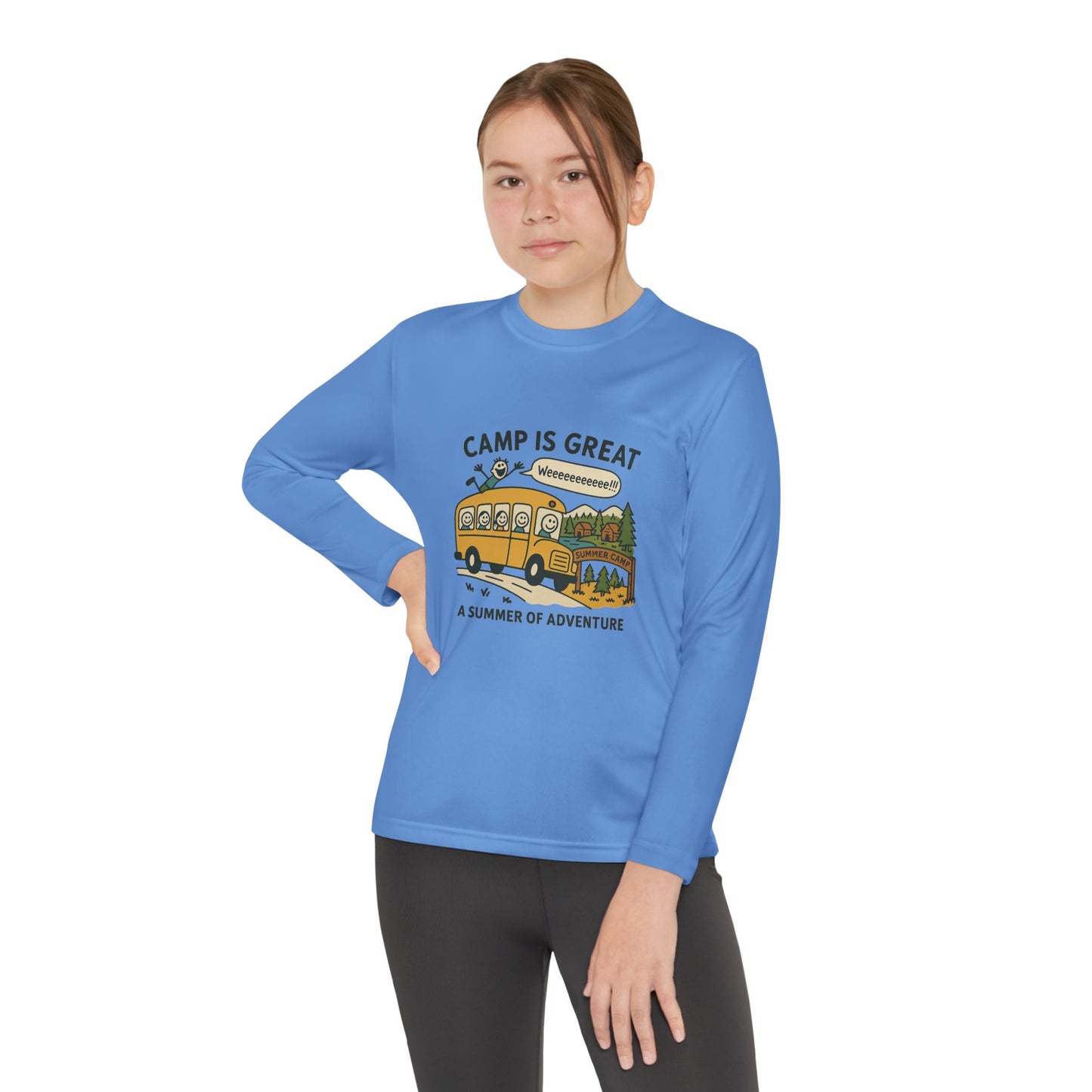 Youth Long Sleeve Competitor Tee Bus
