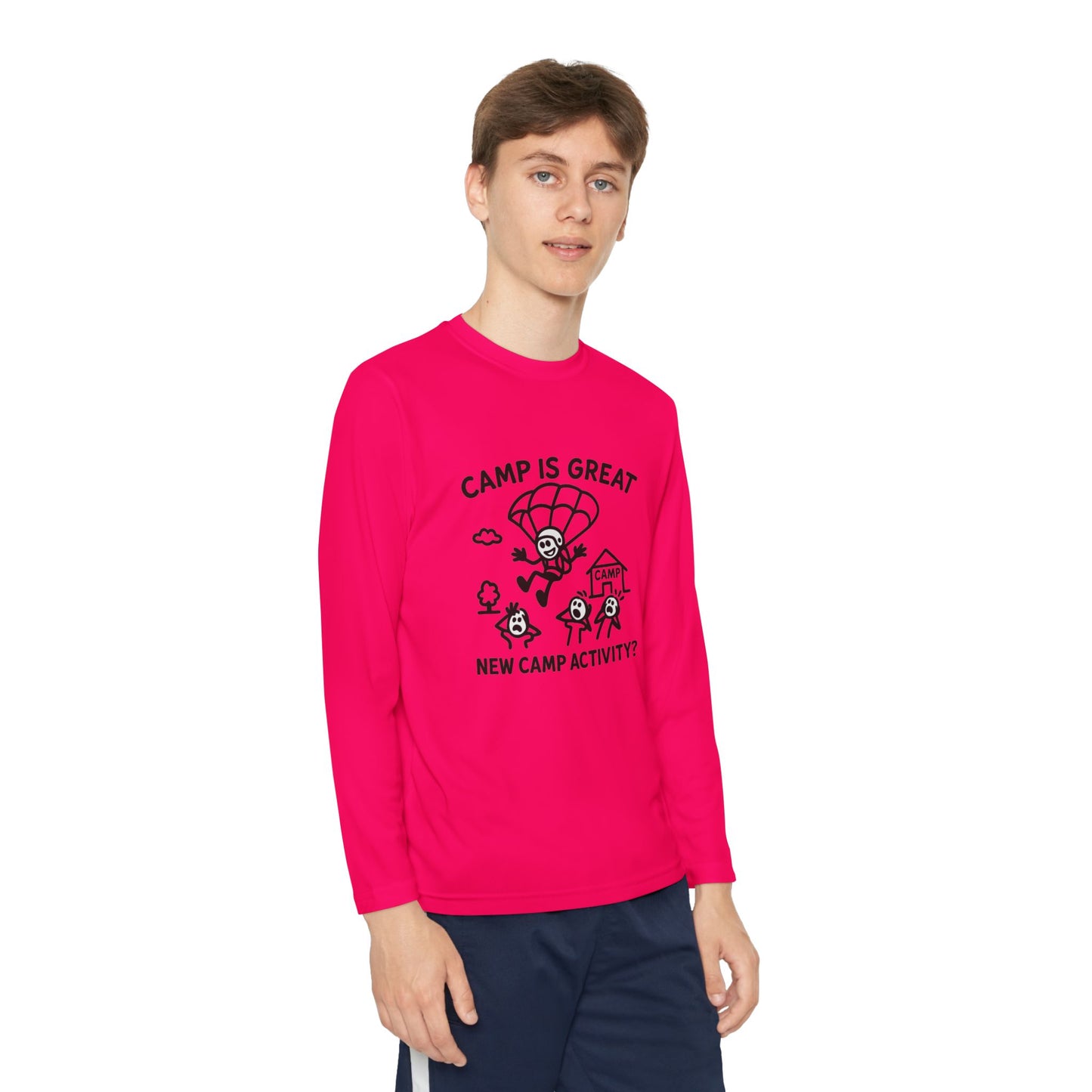 Youth Long Sleeve Competitor Tee Skydiving