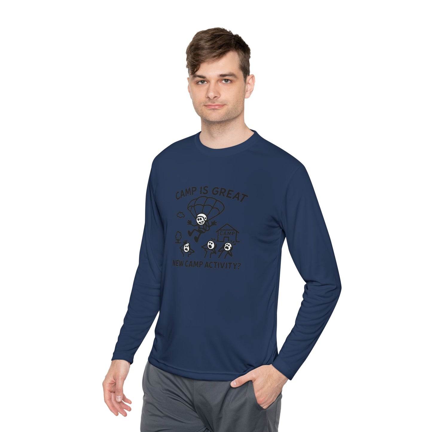 Unisex Lightweight Long Sleeve Tee Skydiving