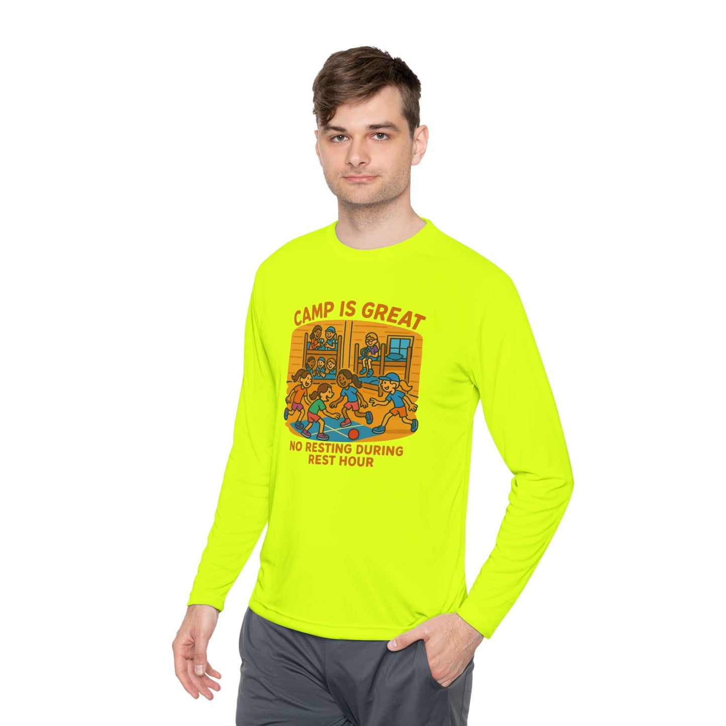 Unisex Lightweight Long Sleeve Tee Rest Hour