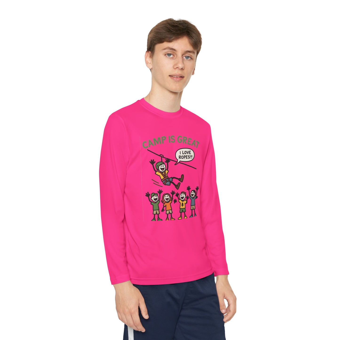 Youth Long Sleeve Competitor Tee Ropes