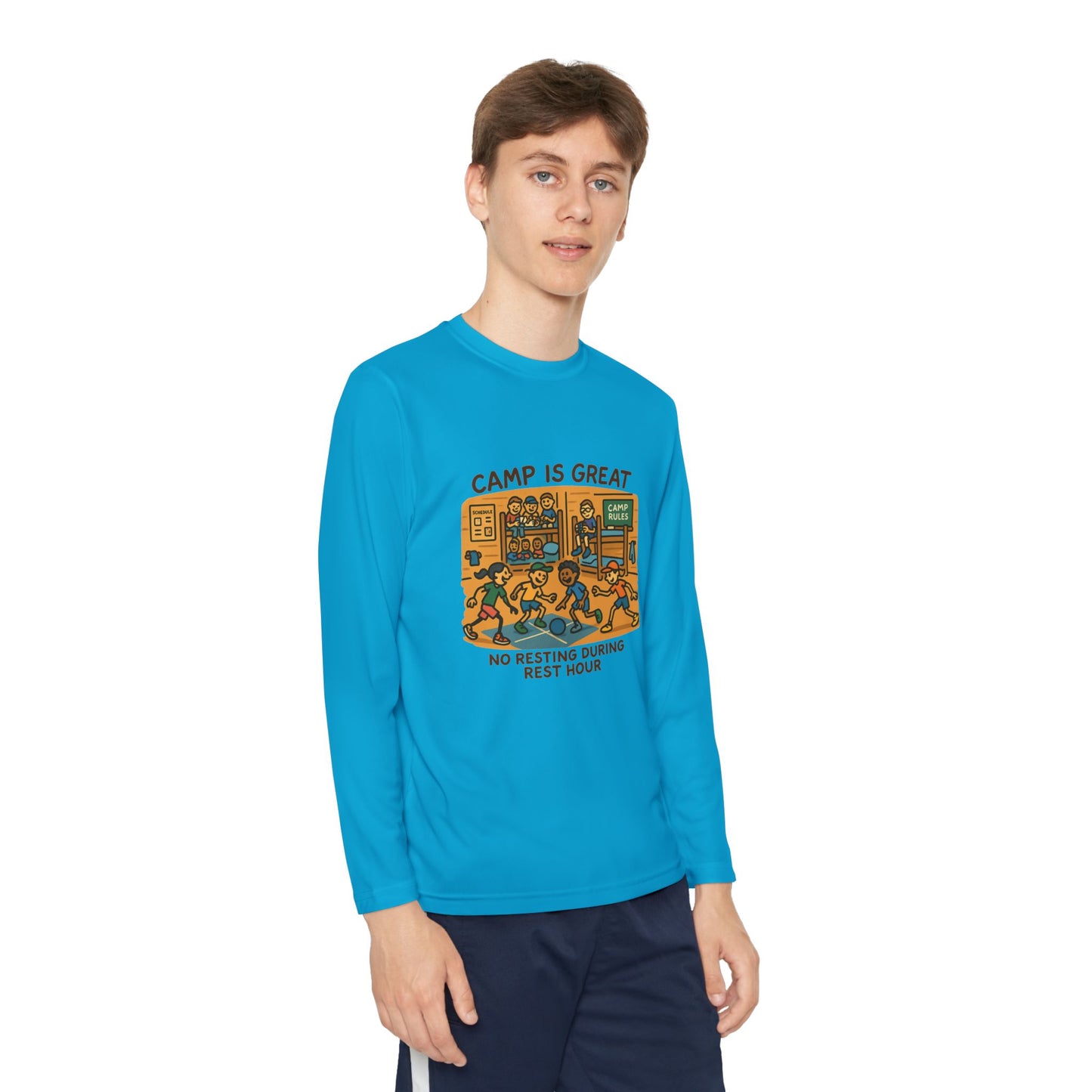 Youth Long Sleeve Competitor Tee Rest Hour