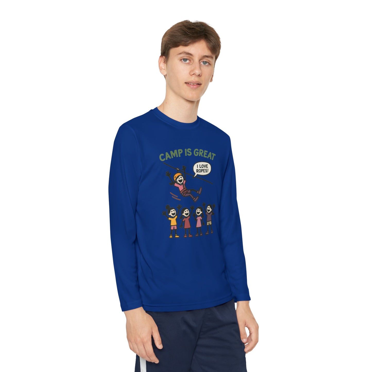 Youth Long Sleeve Competitor Tee Ropes