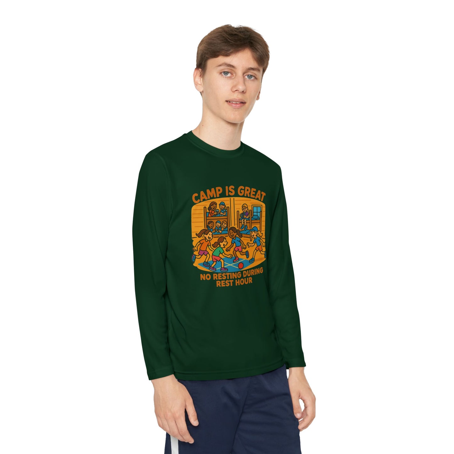 Youth Long Sleeve Competitor Tee Rest Hour