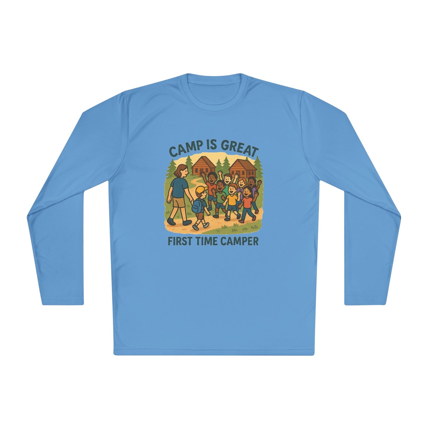 Unisex Lightweight Long Sleeve Tee First Time Camper