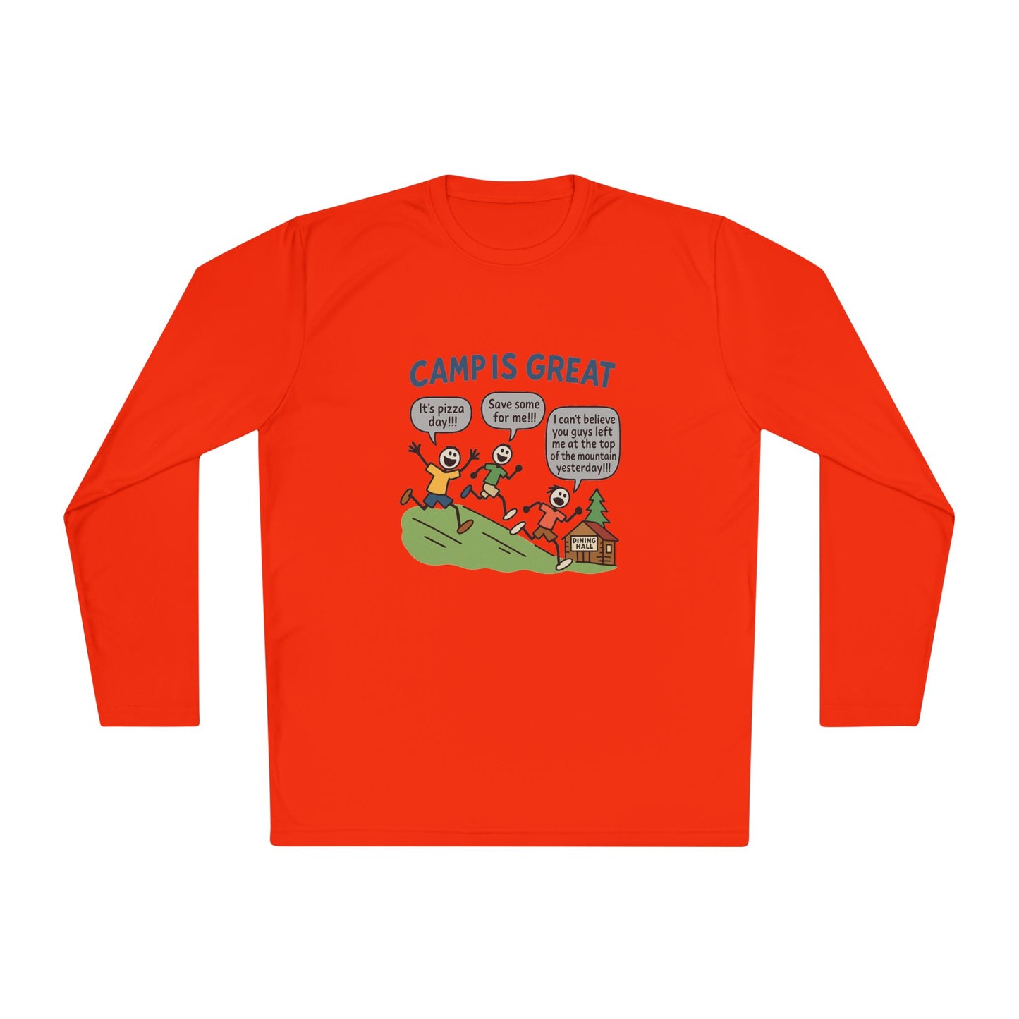 Unisex Lightweight Long Sleeve Tee Pizza Day