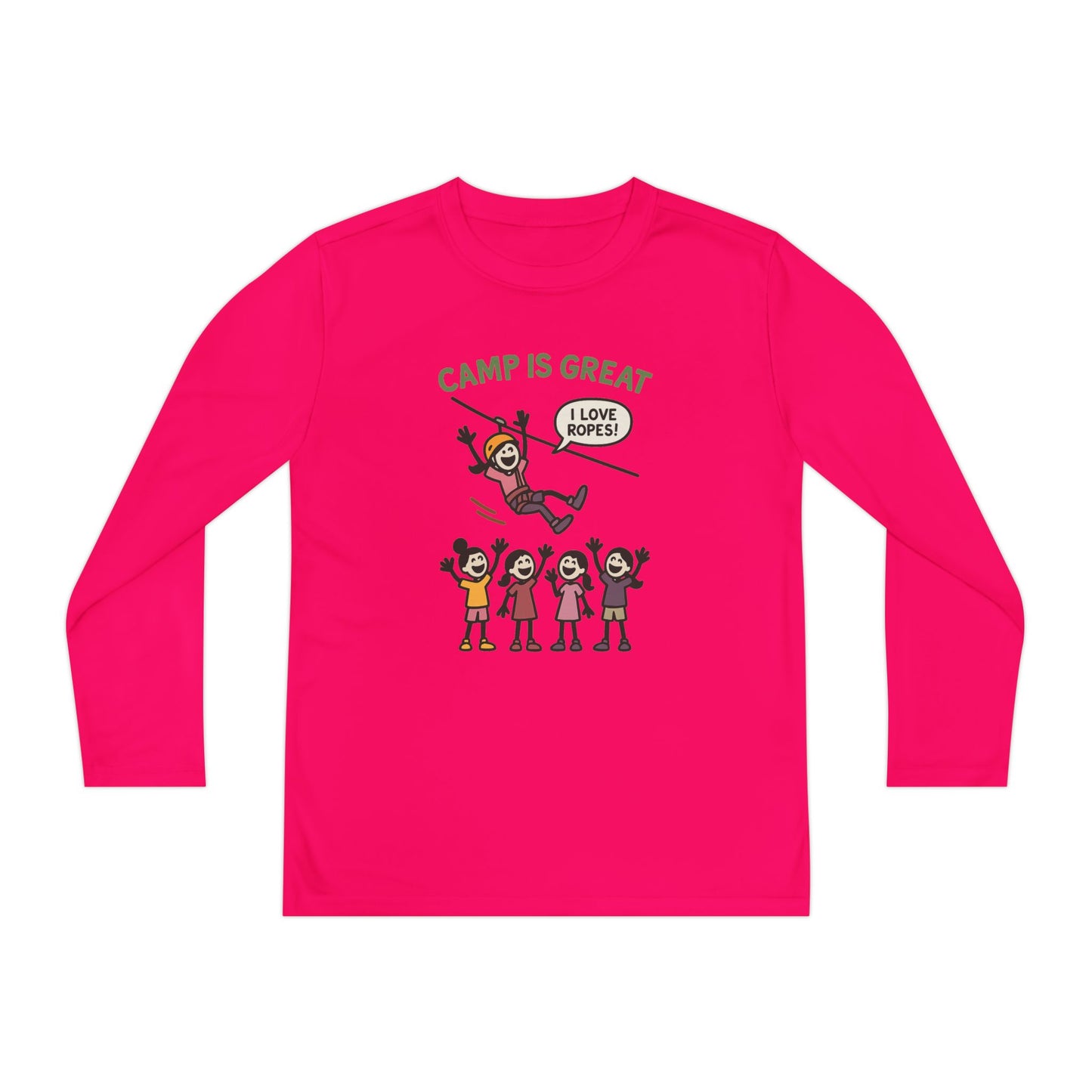 Youth Long Sleeve Competitor Tee Ropes