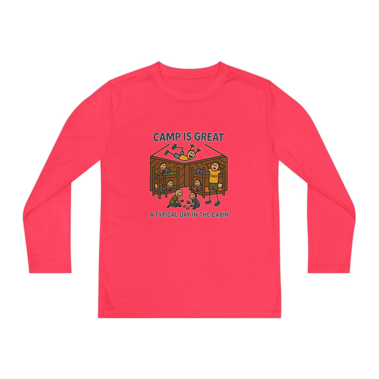 Youth Long Sleeve Competitor Tee Typical Day in the Cabin