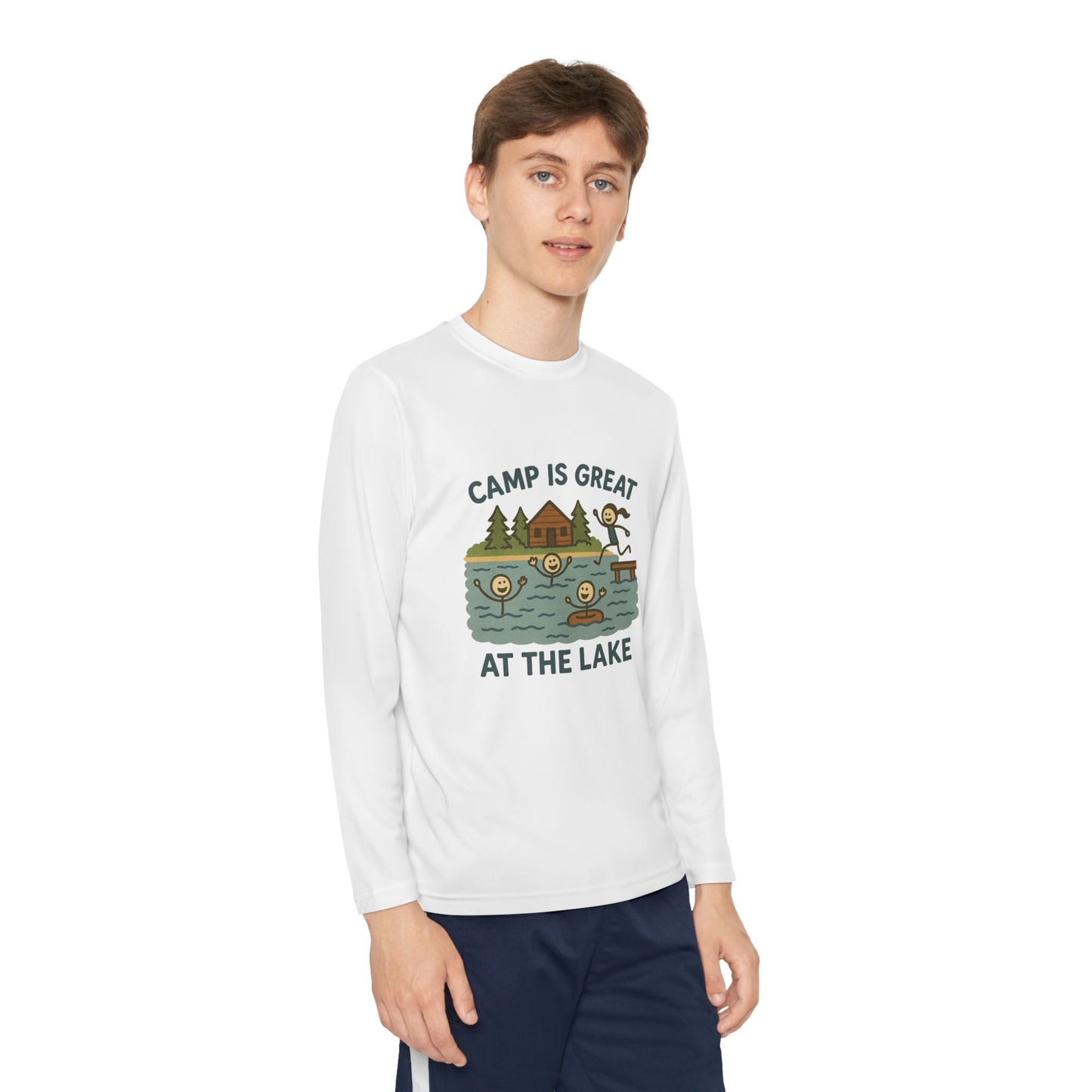 Youth Long Sleeve Competitor Tee Lake
