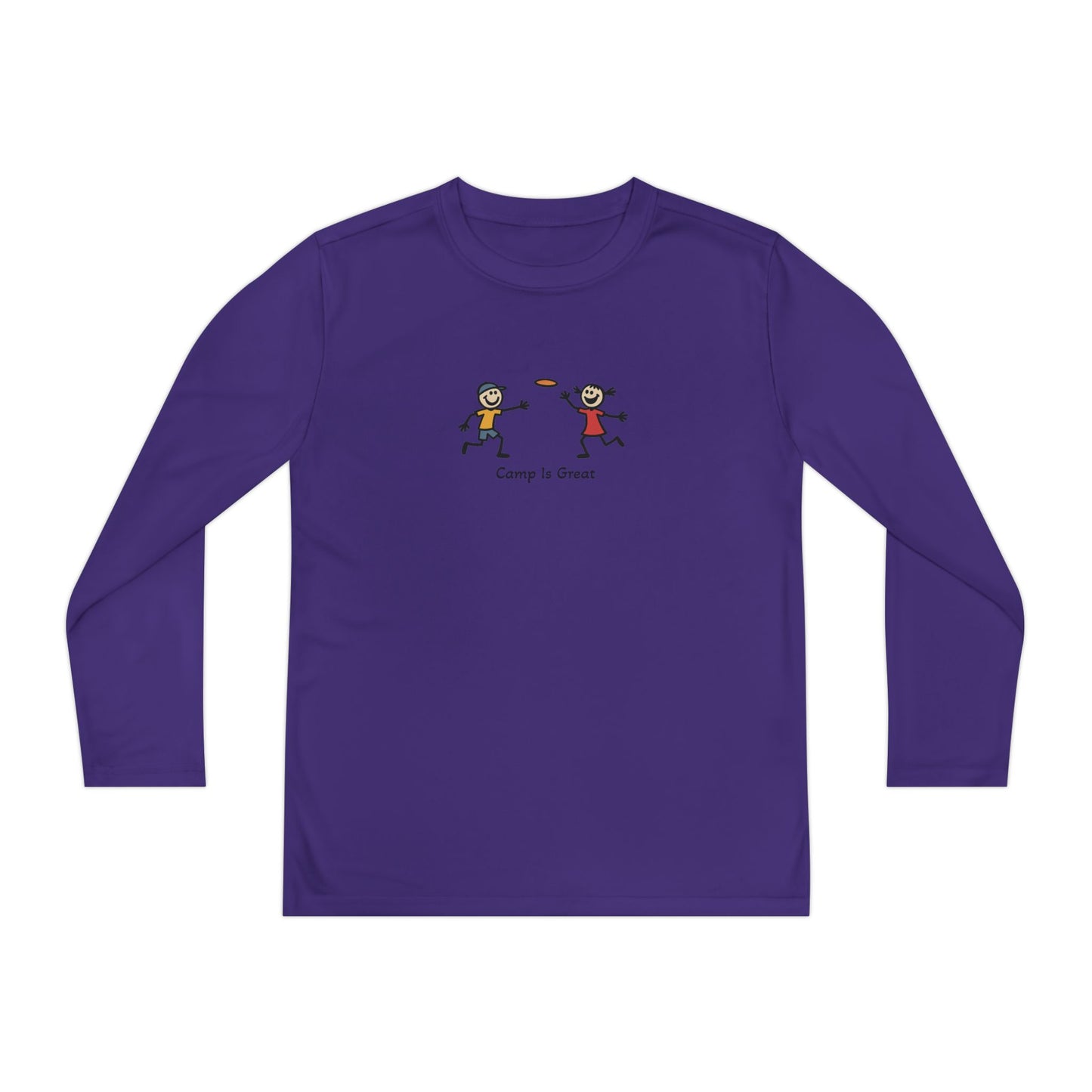 Youth Long Sleeve Competitor Tee Frisbee