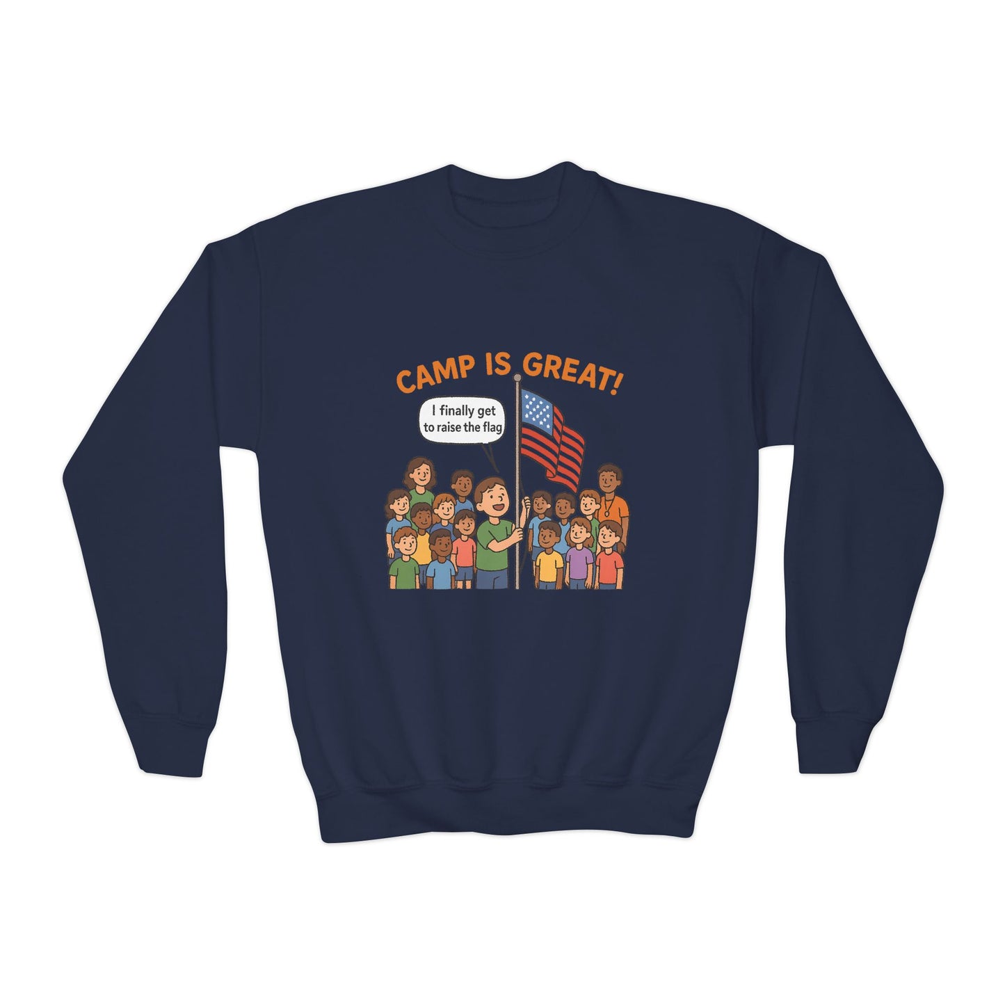 Youth Crewneck Sweatshirt Flag