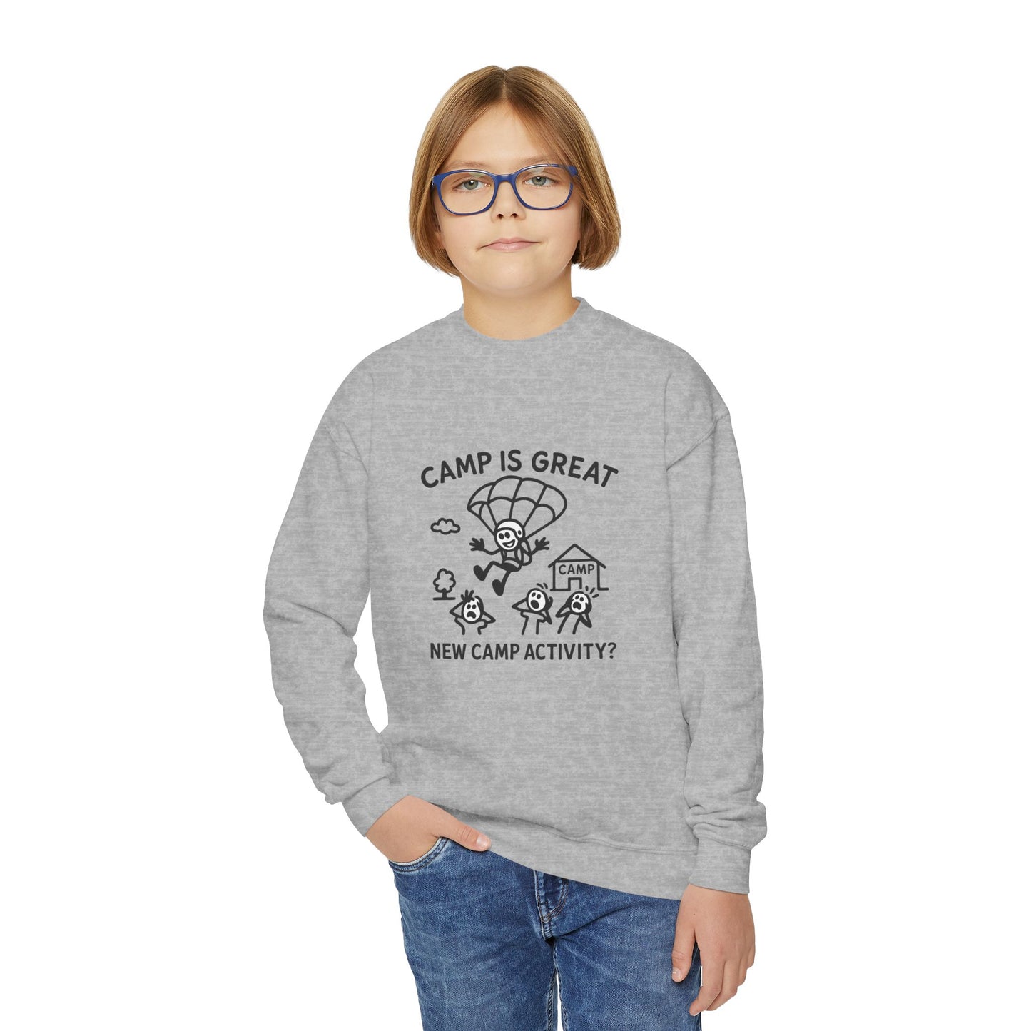 Youth Crewneck Sweatshirt Skydiving