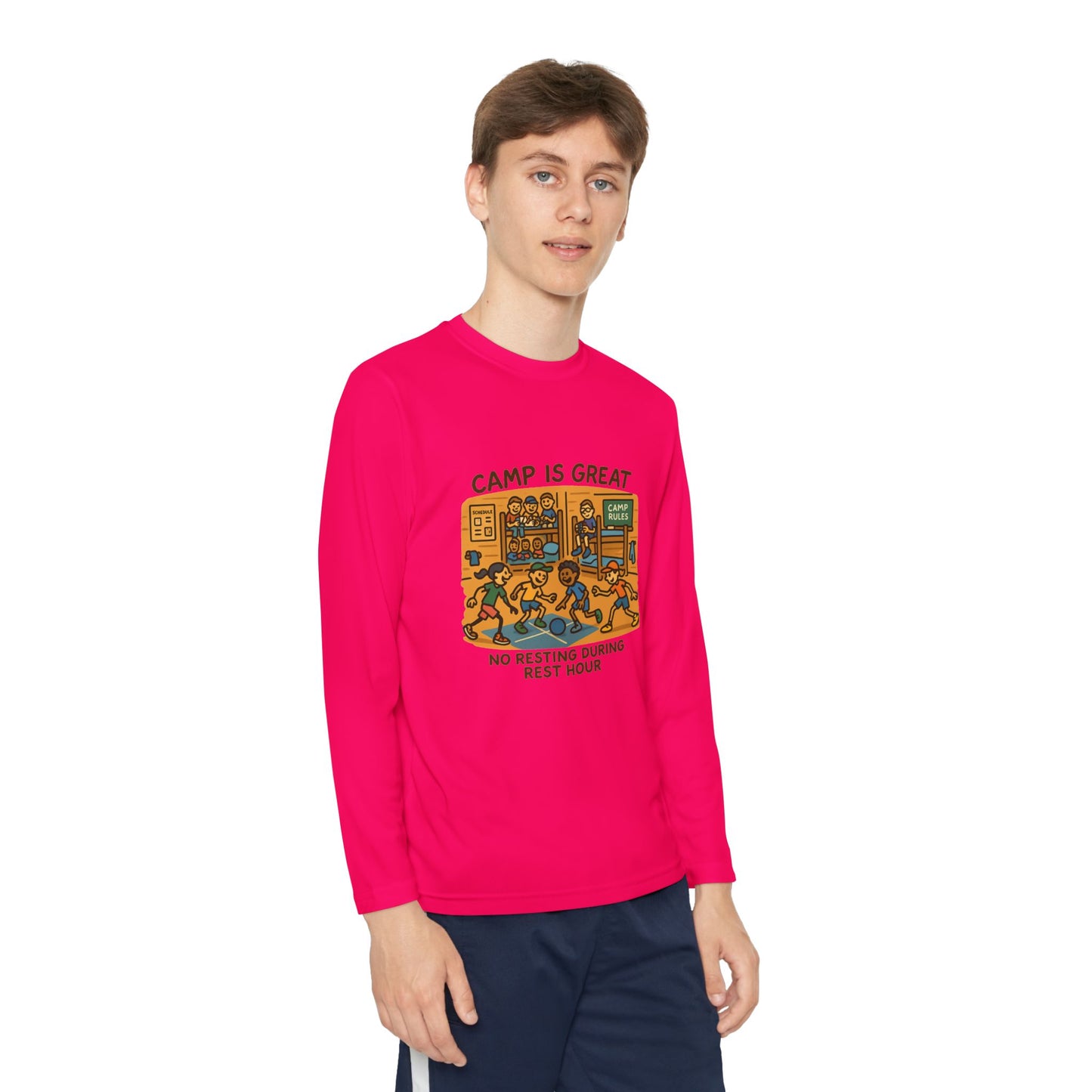Youth Long Sleeve Competitor Tee Rest Hour