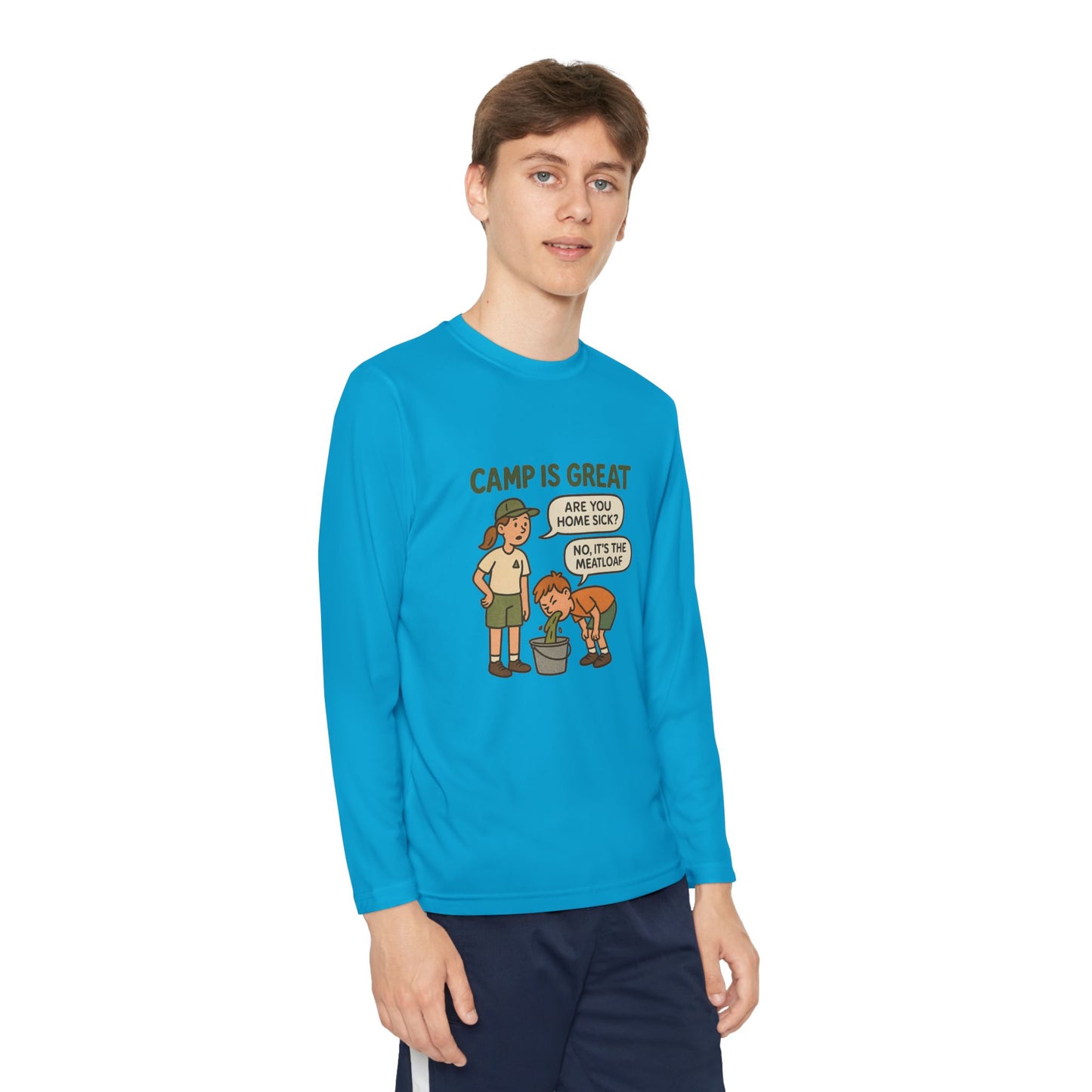 Youth Long Sleeve Competitor Tee Meatloaf
