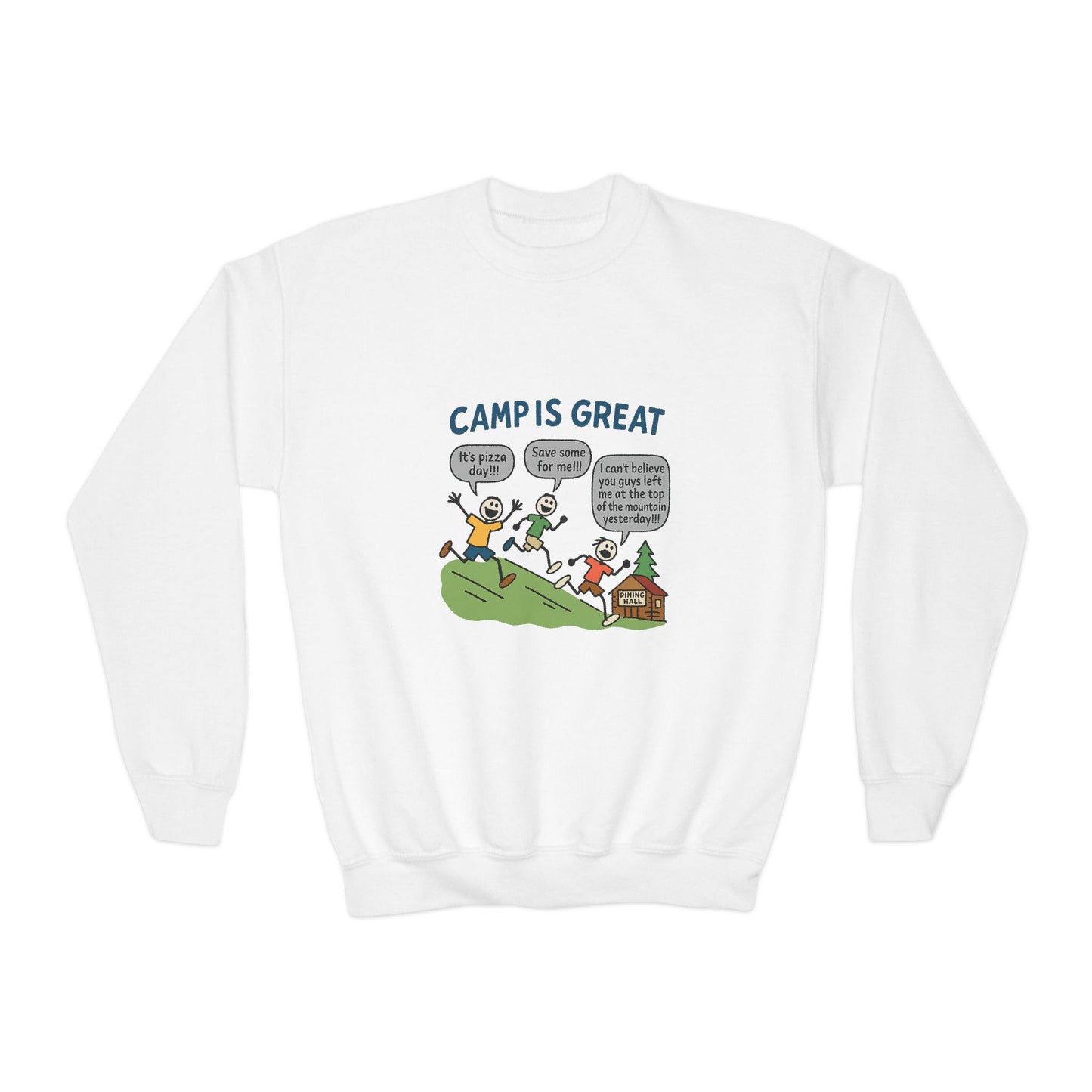 Youth Crewneck Sweatshirt Pizza Day