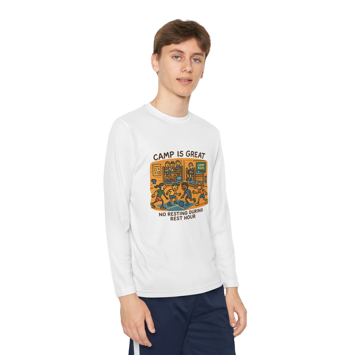 Youth Long Sleeve Competitor Tee Rest Hour