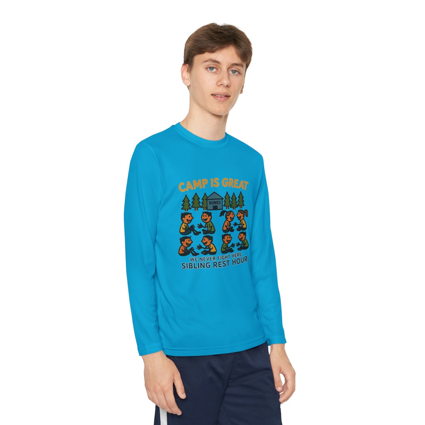 Youth Long Sleeve Competitor Tee Sibling Rest Hour