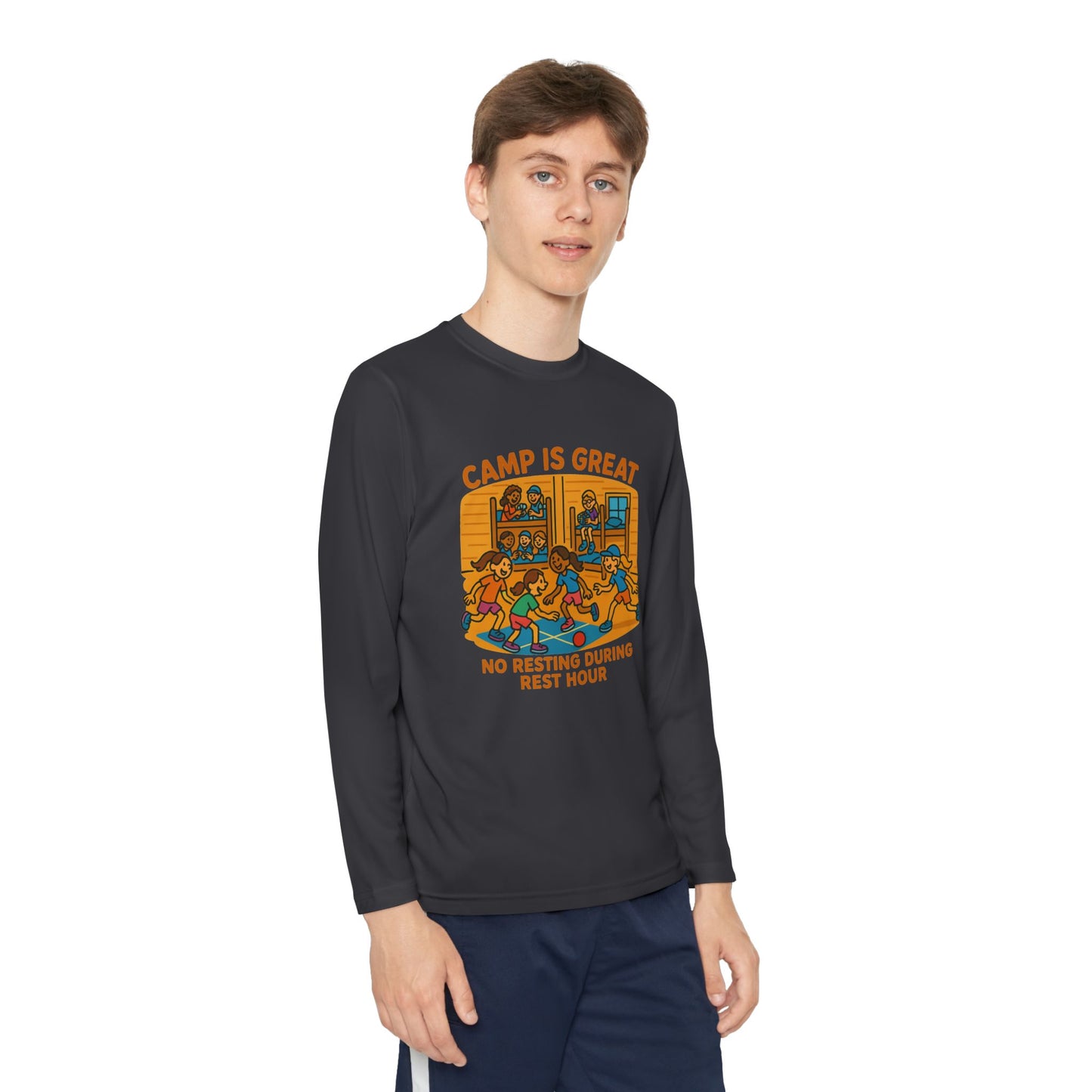 Youth Long Sleeve Competitor Tee Rest Hour