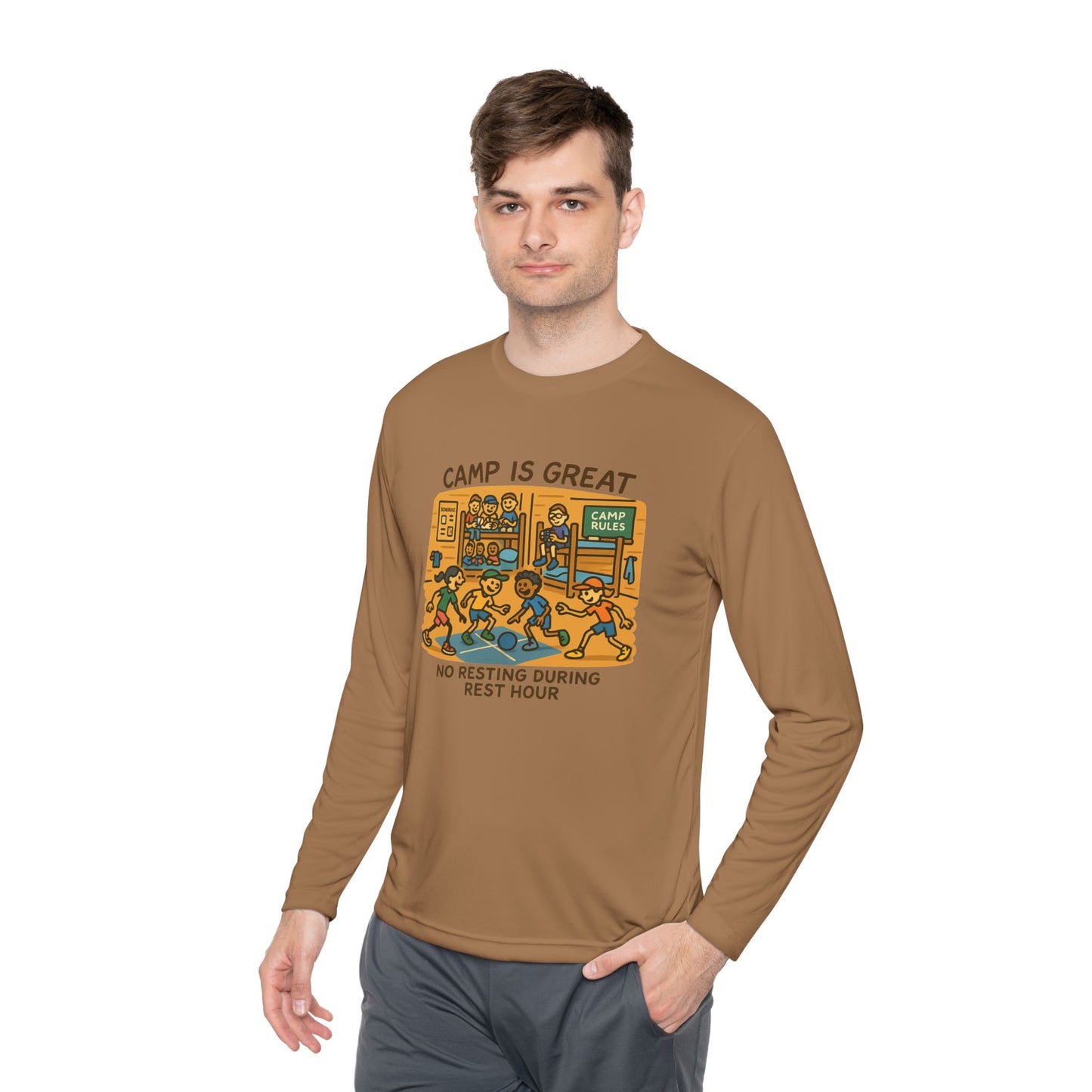 Unisex Lightweight Long Sleeve Tee Rest Hour