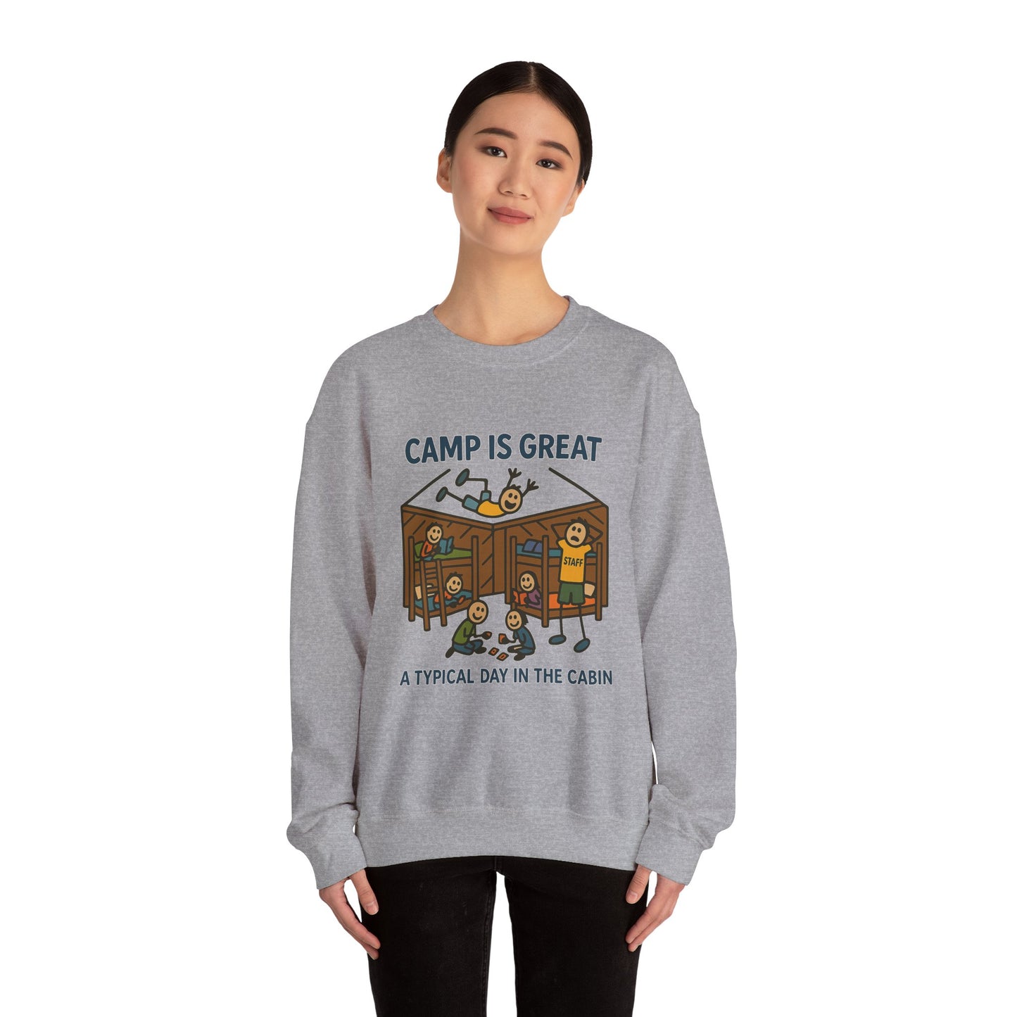 Unisex Heavy Blend™ Crewneck Sweatshirt Typical Day in the Cabin