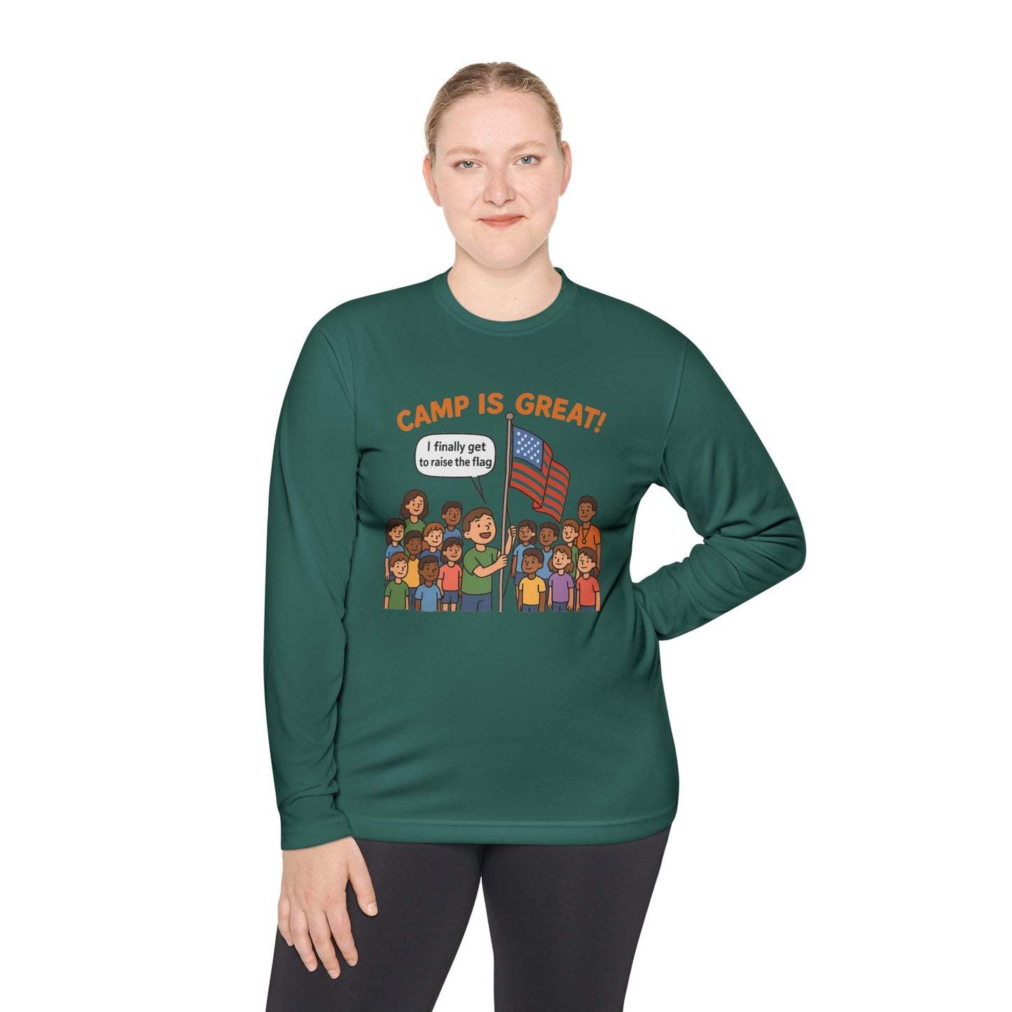 Unisex Lightweight Long Sleeve Tee Flag