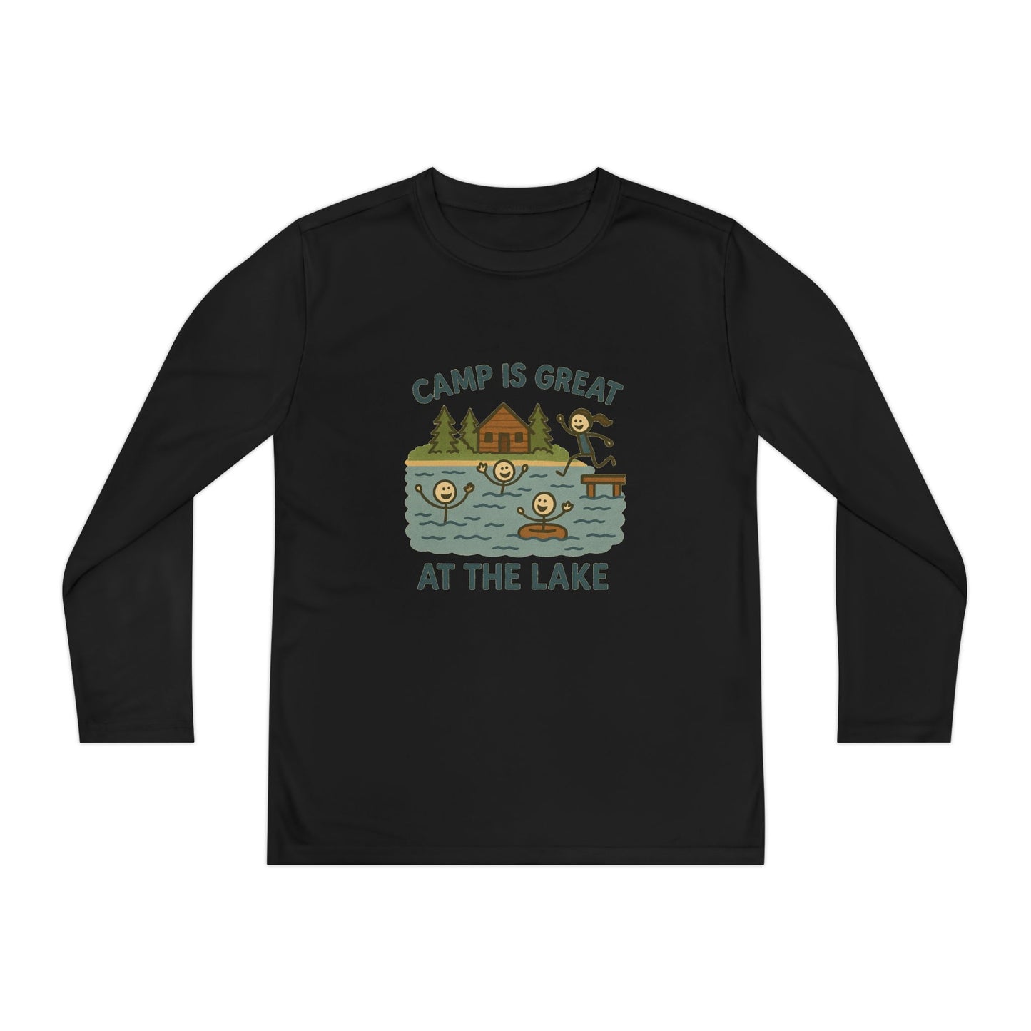 Youth Long Sleeve Competitor Tee Lake
