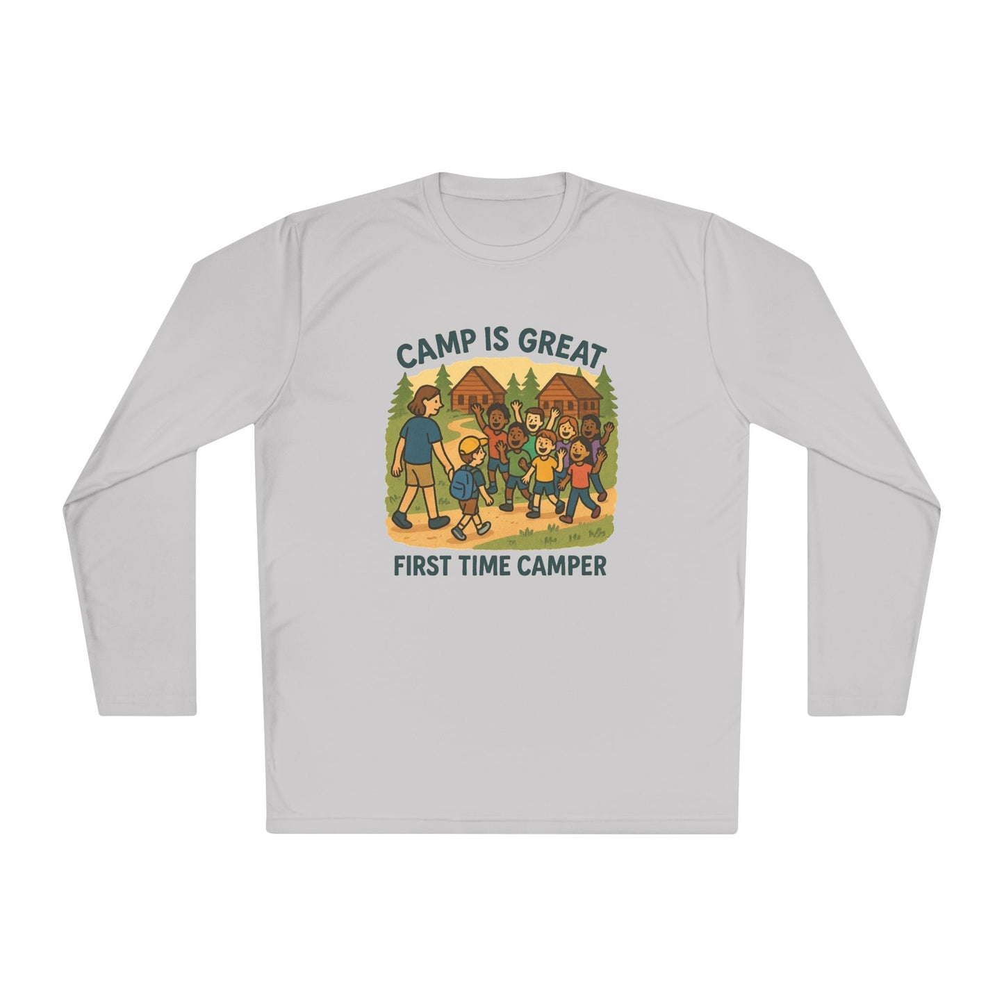 Unisex Lightweight Long Sleeve Tee First Time Camper