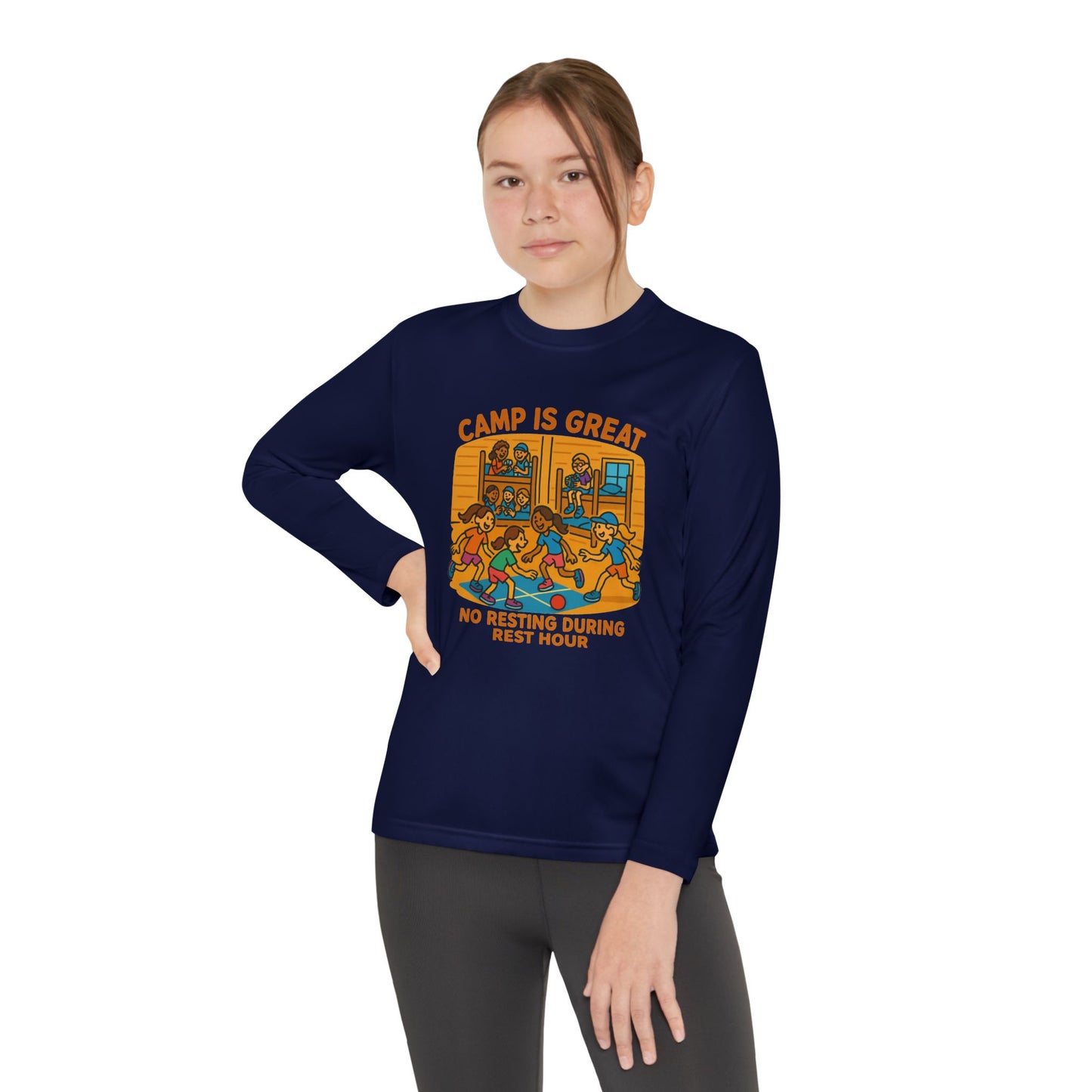 Youth Long Sleeve Competitor Tee Rest Hour